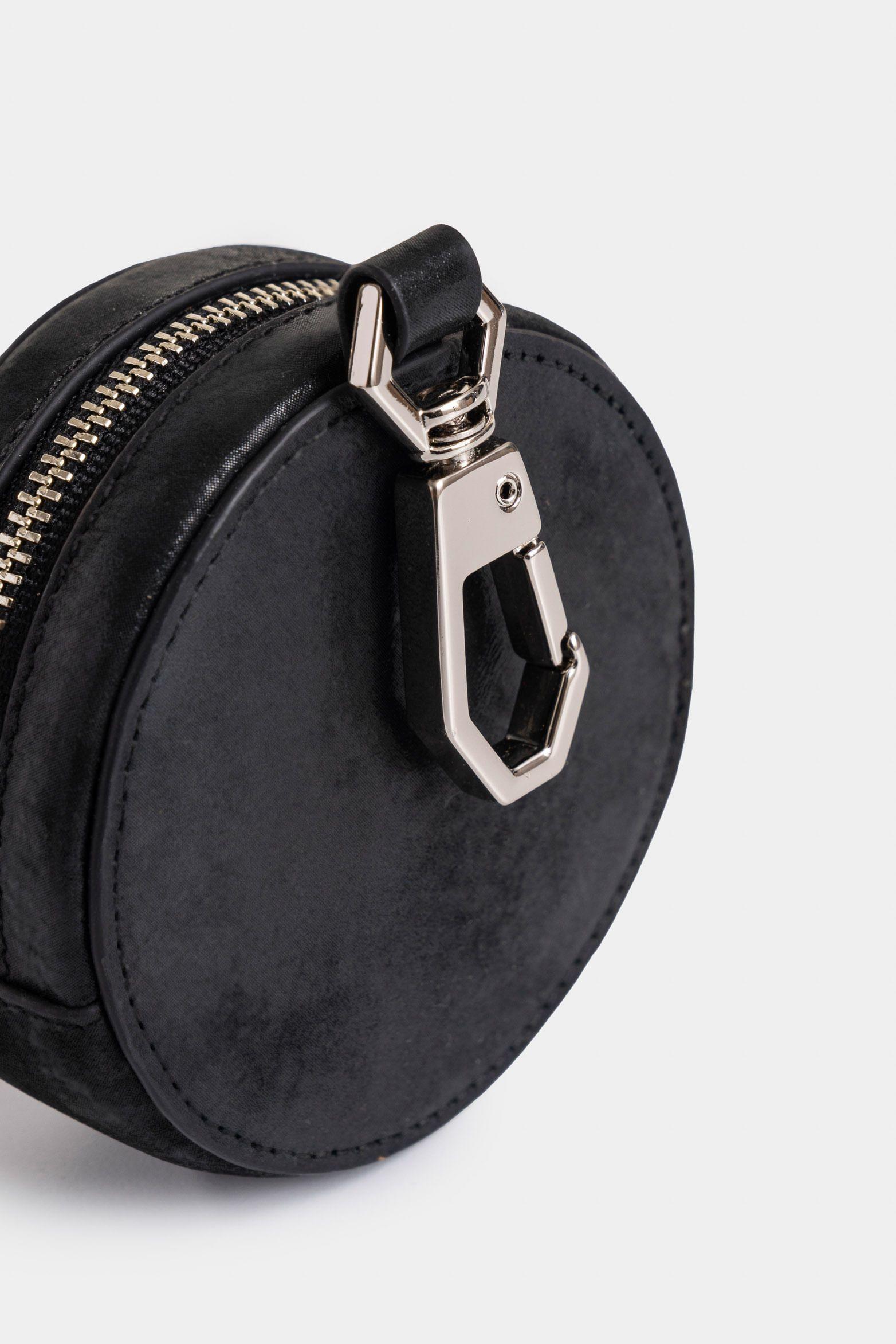 Vélez Monedero Baby De Cuero Para Mujer Versátil Negro-1