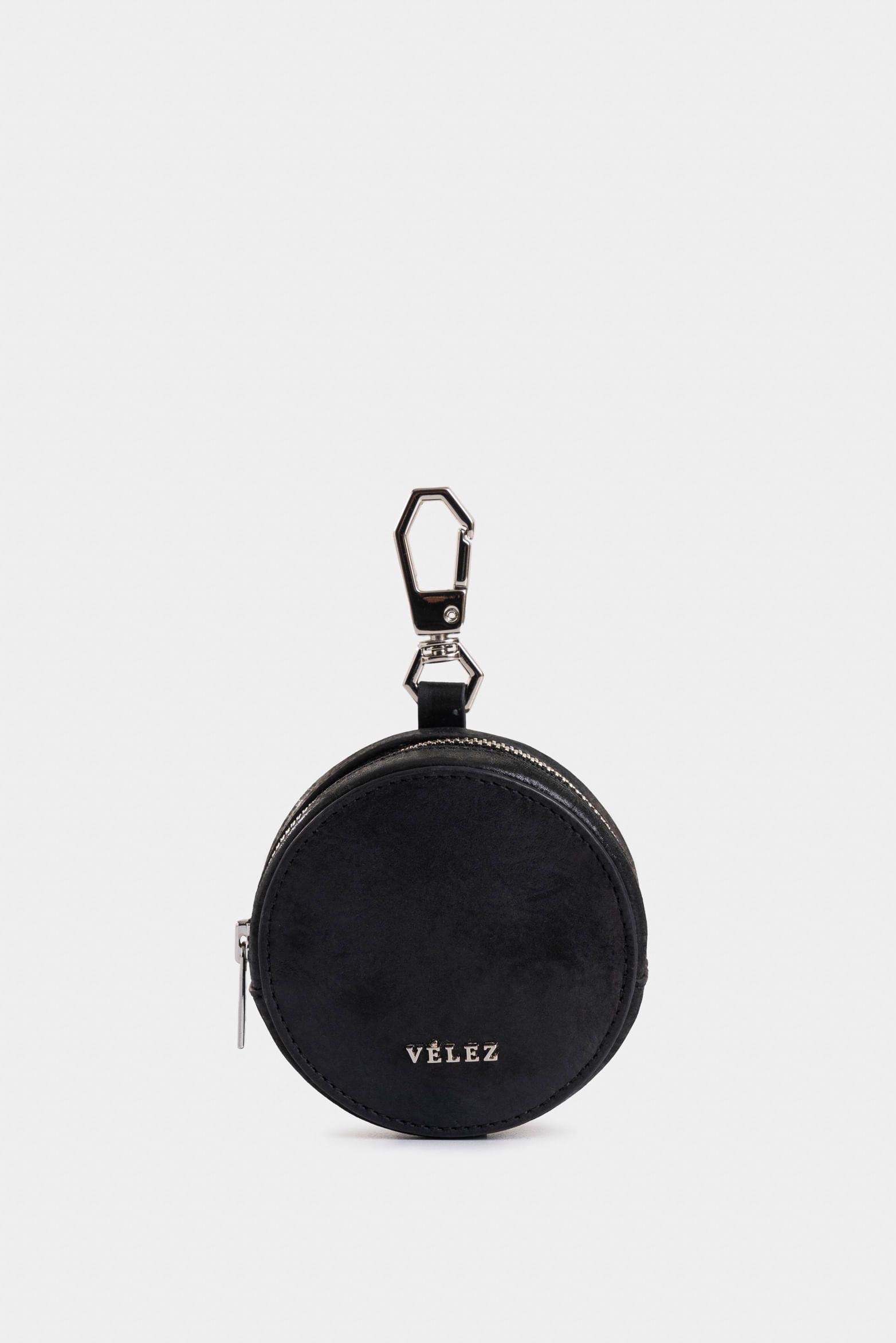 Vélez Monedero Baby De Cuero Para Mujer Versátil Negro-3