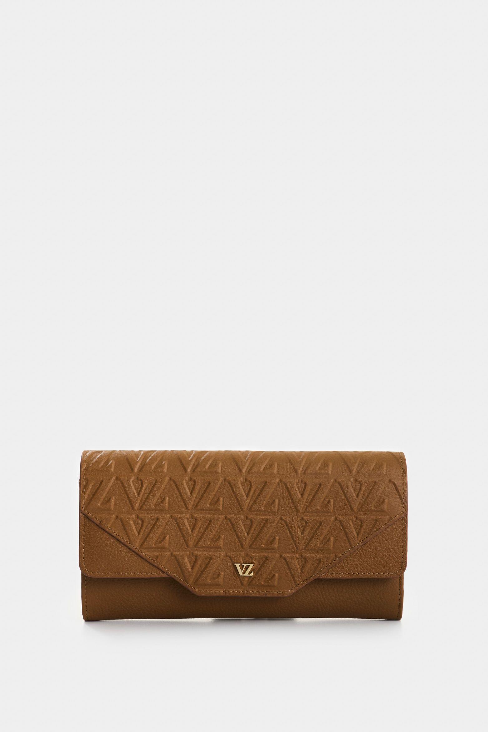 Vélez Porta Chequera De Cuero Para Mujer Damasco Miel-0