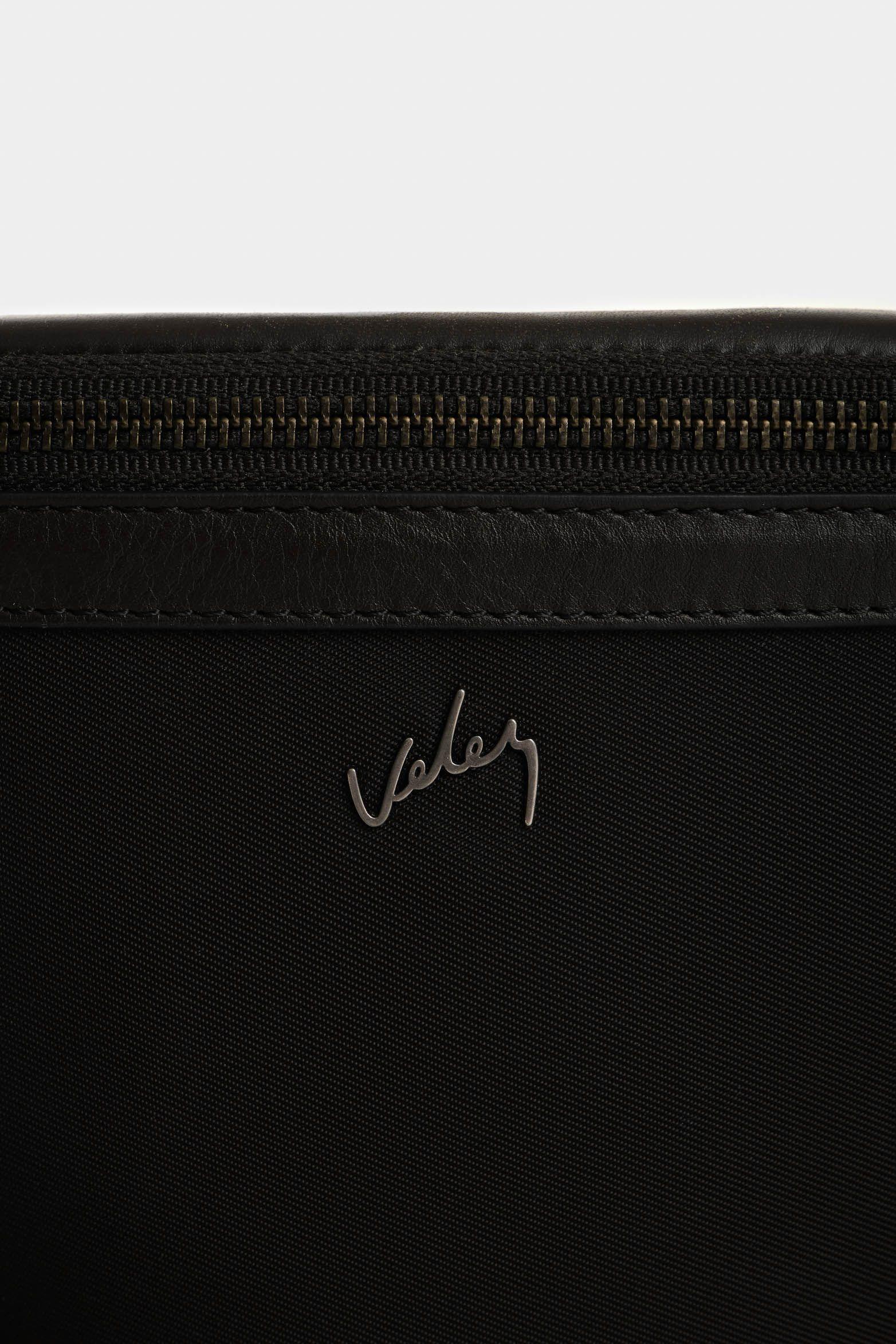 Vélez Riñonera En Lona Y Cuero Para Hombre Sira Negro-3