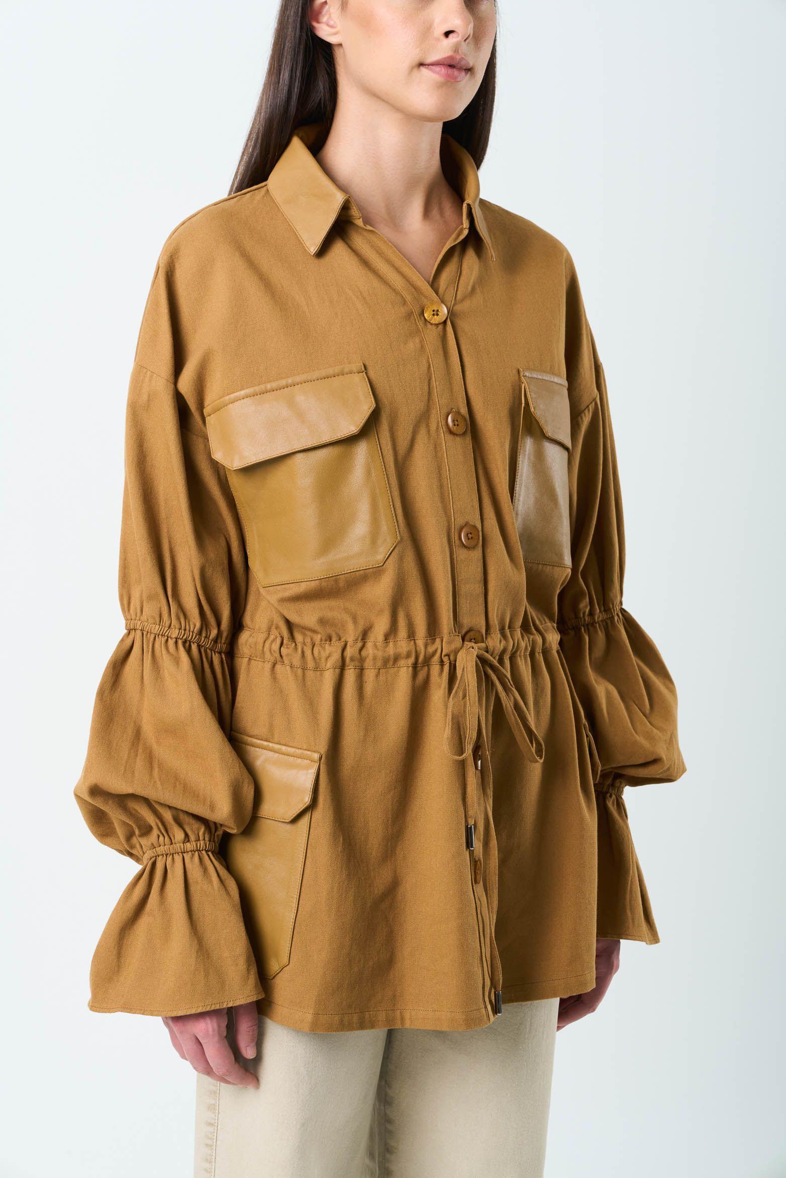 Vélez Chaqueta Fugaz Para Mujer Tipo Parka Miel-5