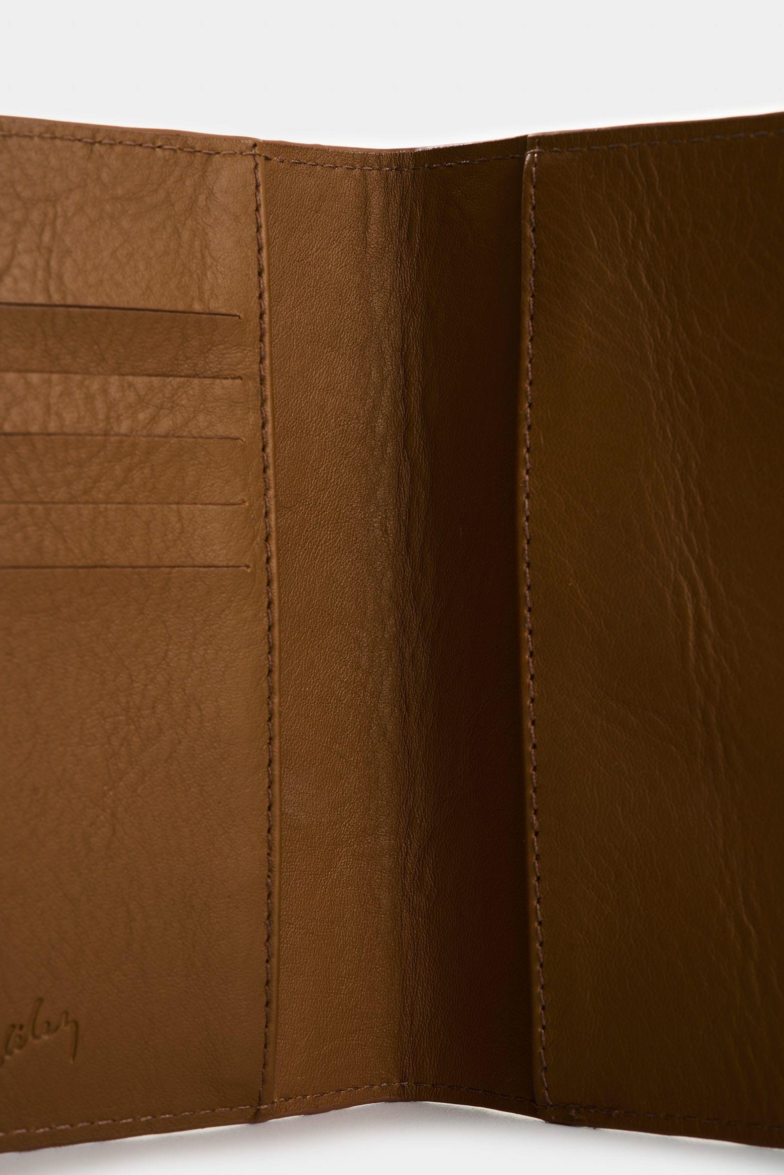 Vélez Porta Pasaporte De Cuero Para Hombre Sienna Miel-4