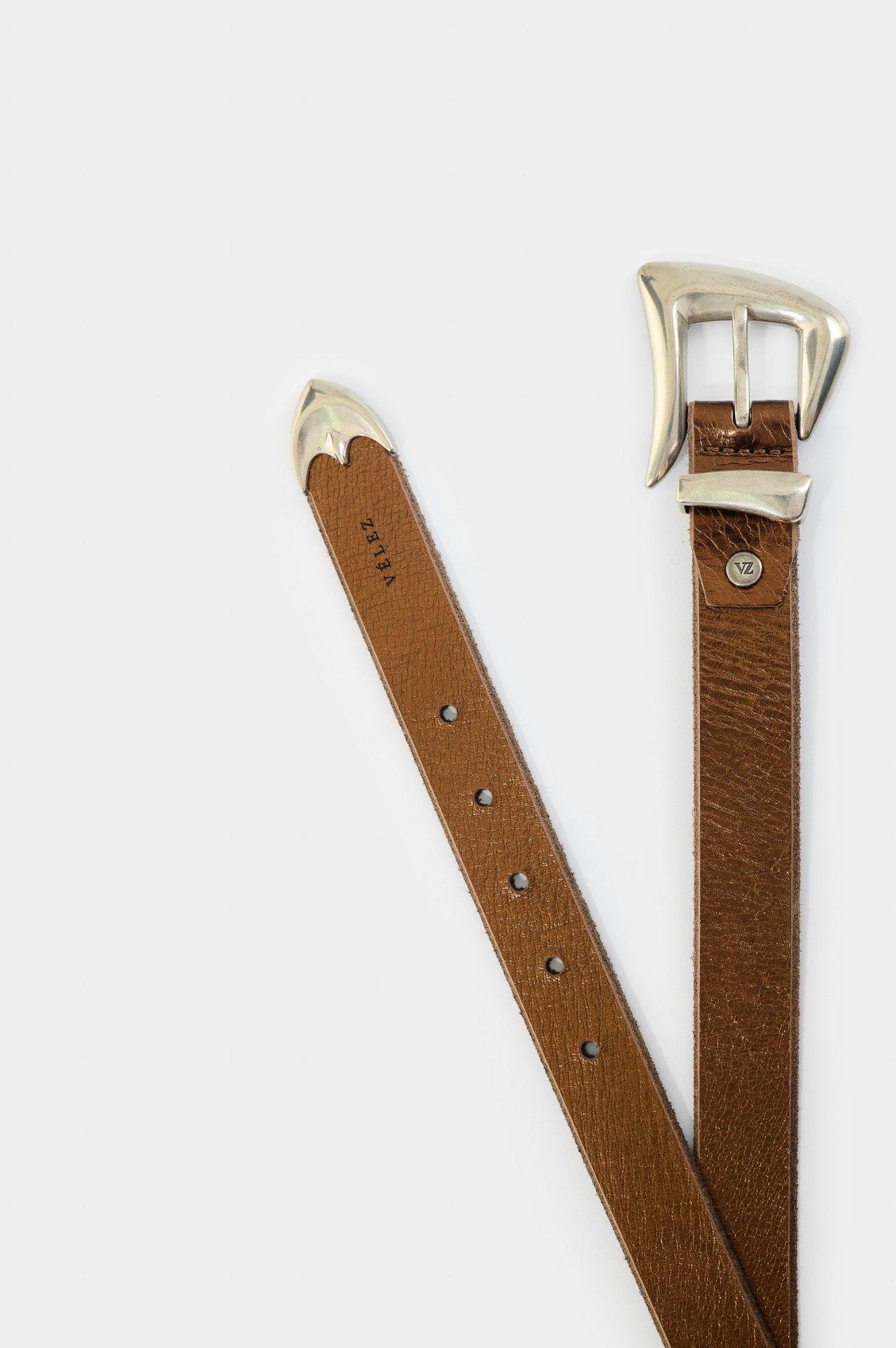 Vélez Cinturón Unifaz Cuero Mujer Gael Bronce-2