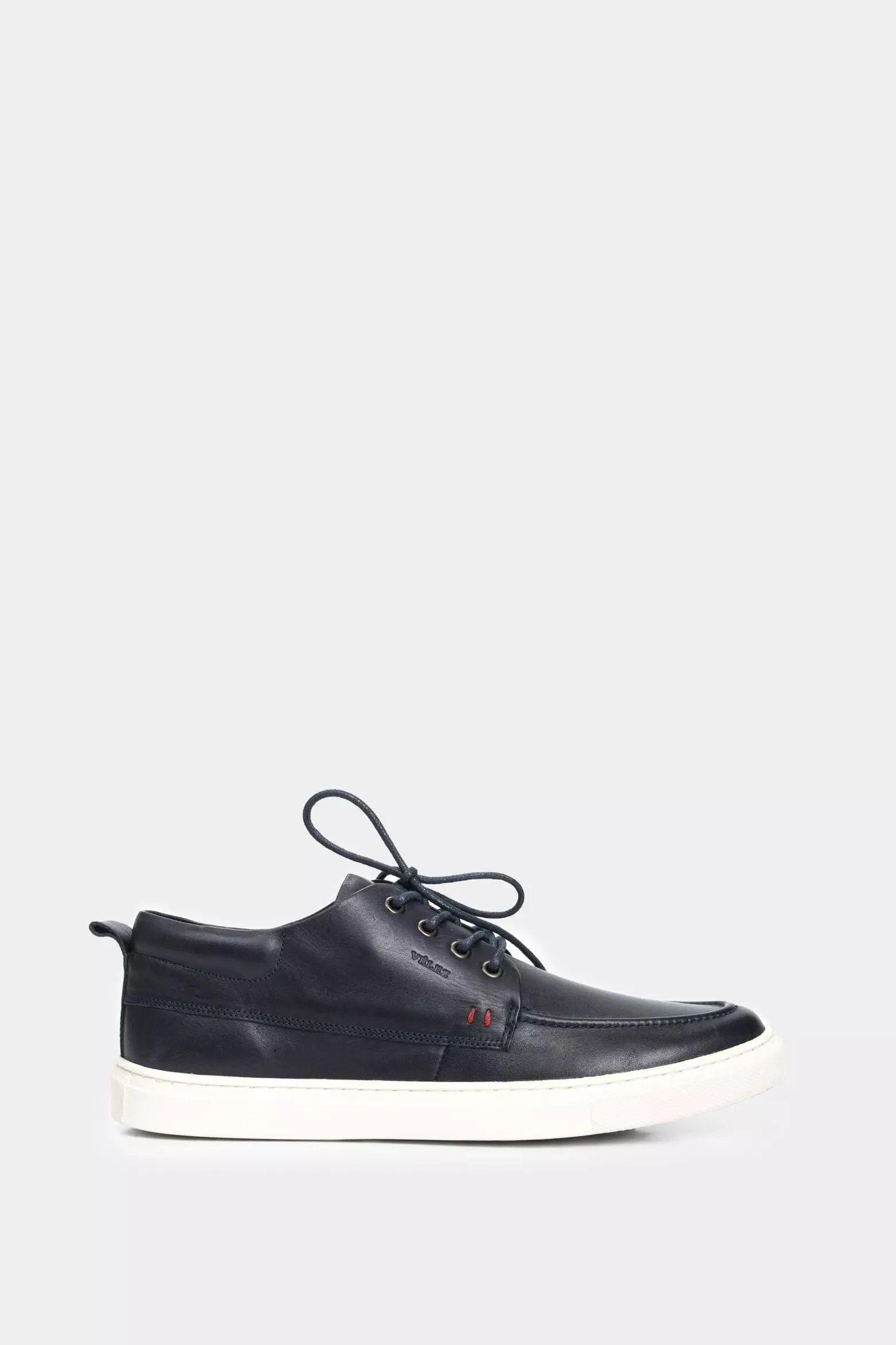Vélez Botas Casual Replay De Cuero Para Hombre Liso Azul-0