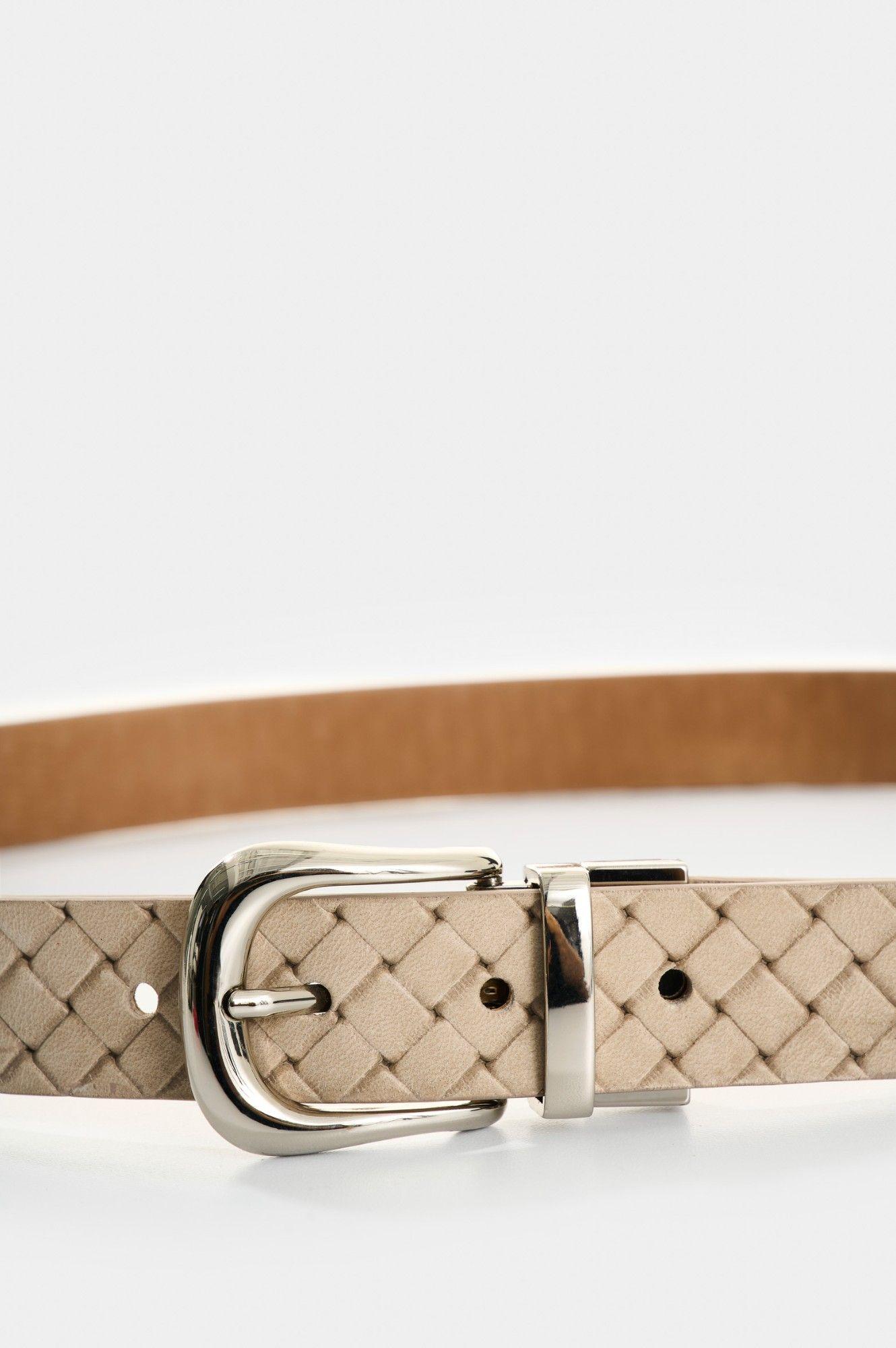 Vélez Cinturón Doble Faz De Cuero Para Mujer Thalassa Arena-3