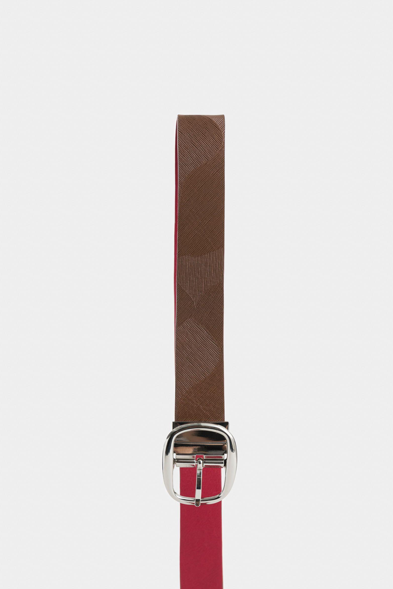 Vélez Cinturón Reversible Bee Cuero Mujer Hexagonal Miel-1