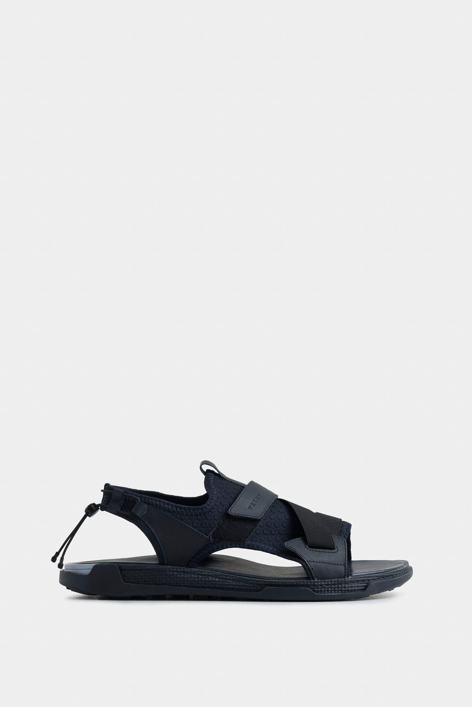 Vélez Sandalia Halo 2 Cuero Y Neopro Hombre Azul Oscuro-0