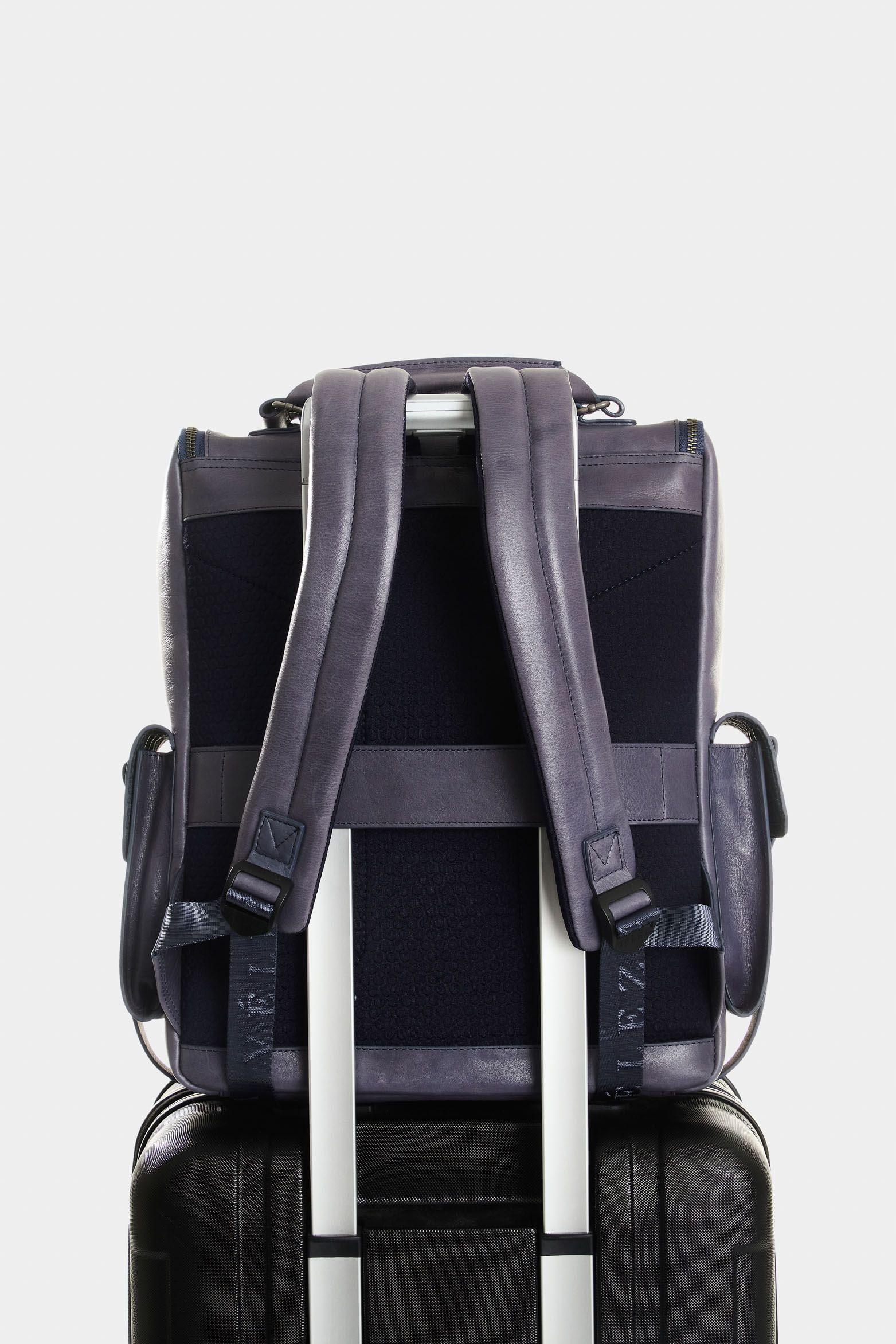 Vélez Morral De Cuero  Hombre New Archaeology Azul Oscuro-2