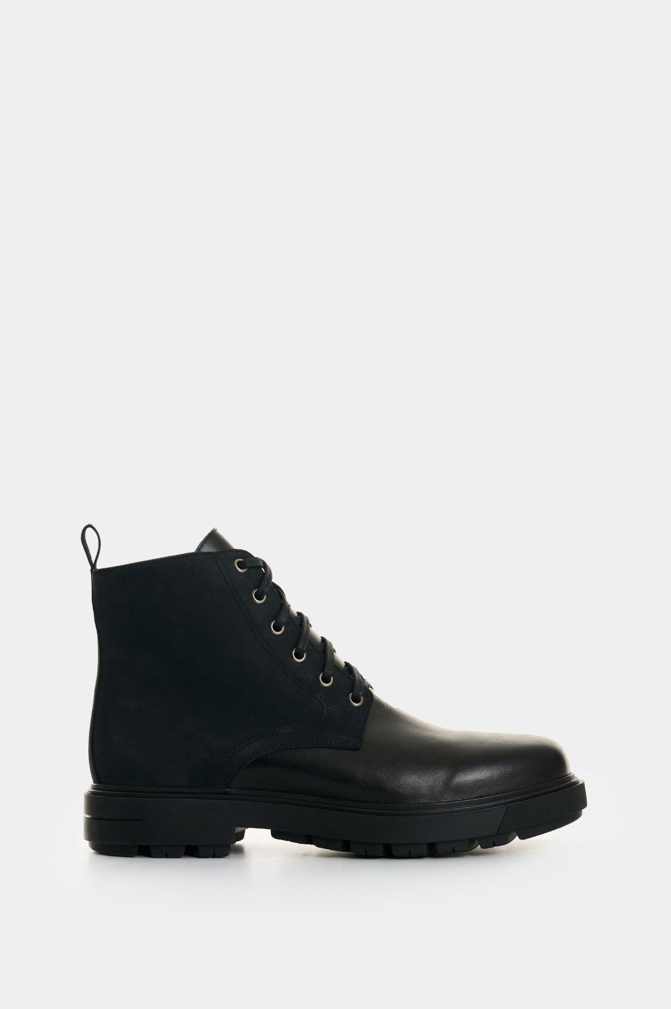 Vélez Bota Cuero Hombre Alameda Negro-0
