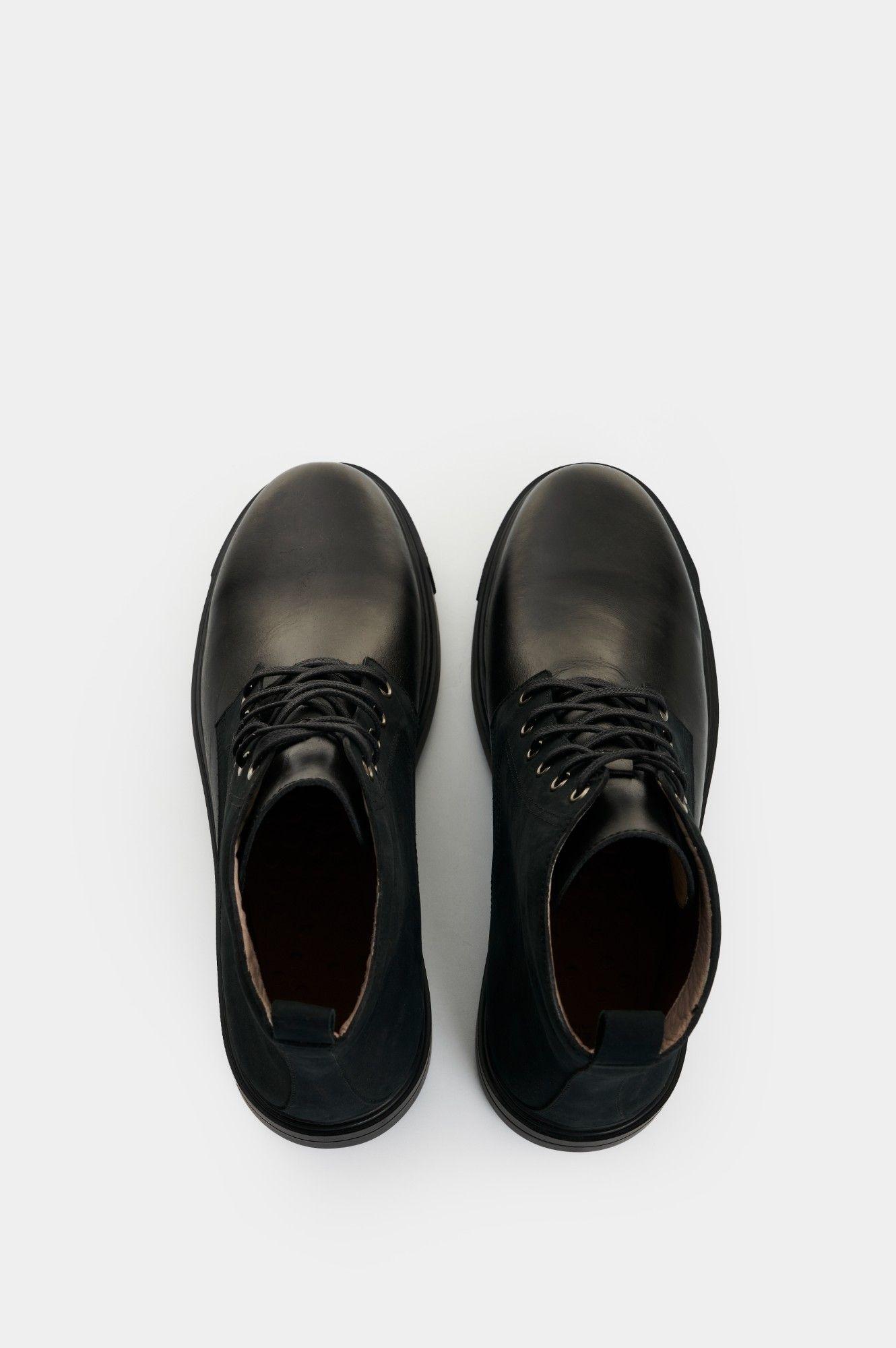 Vélez Bota Cuero Hombre Alameda Negro-3