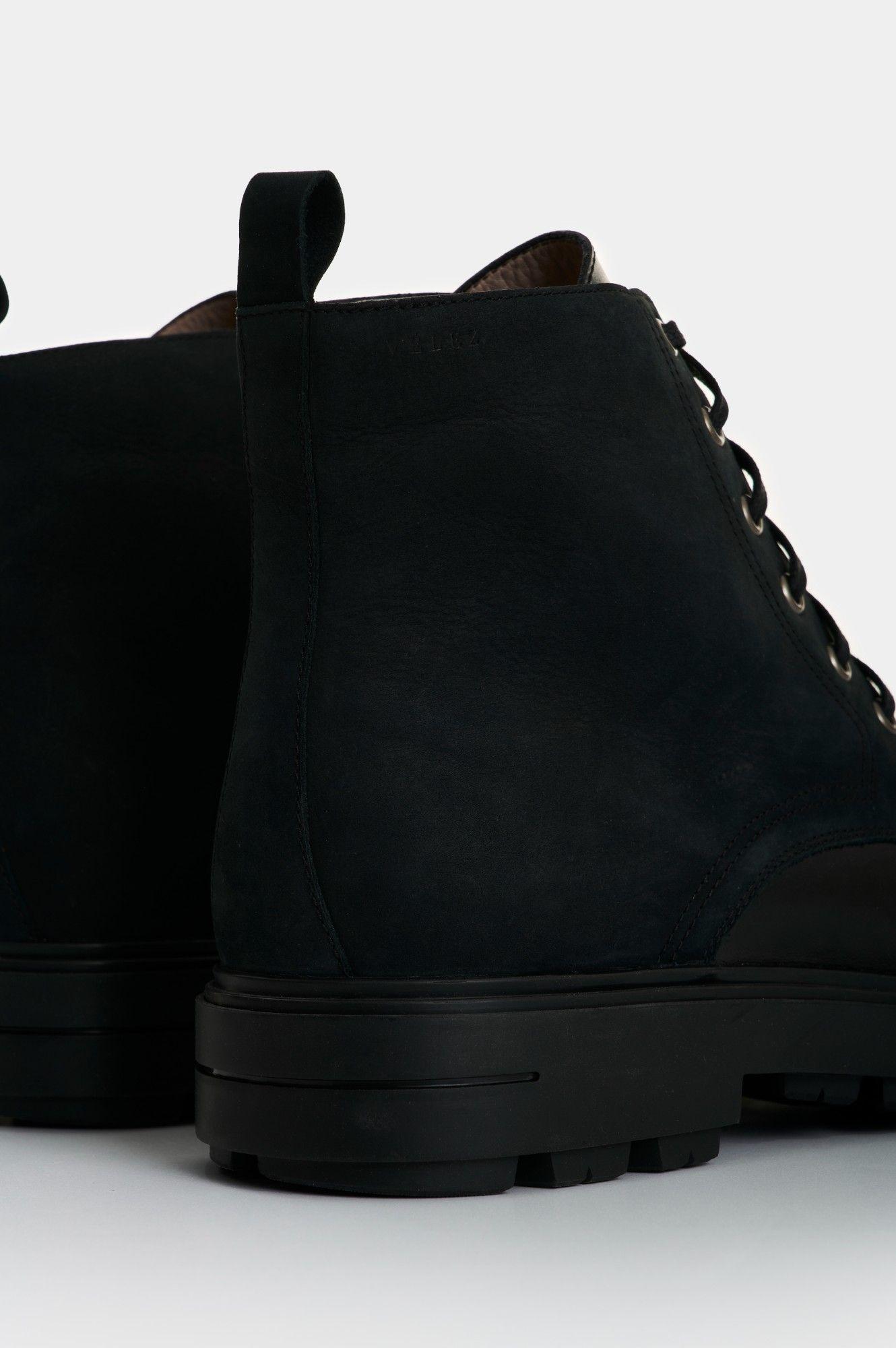 Vélez Bota Cuero Hombre Alameda Negro-4