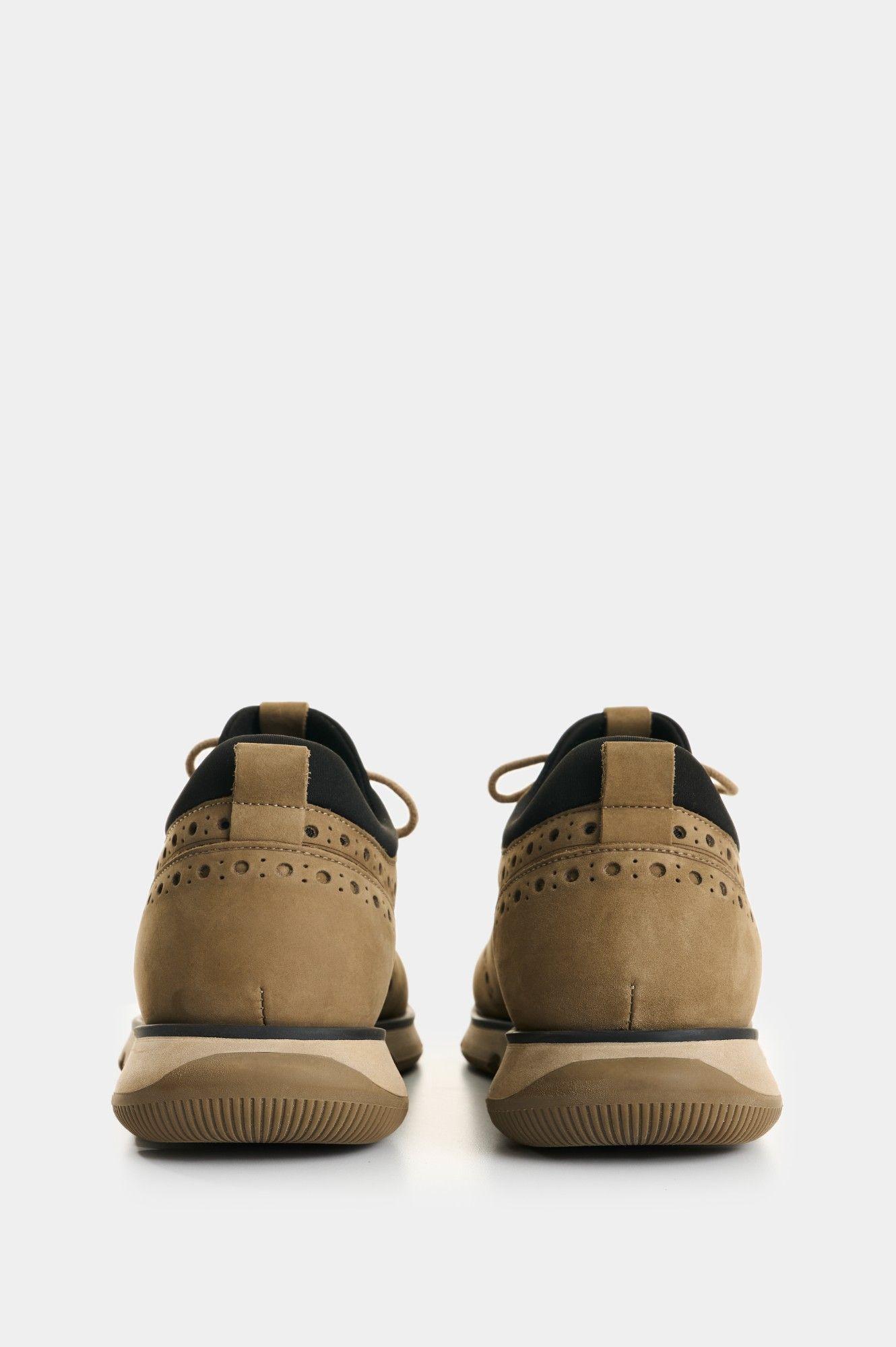 Vélez Zapatos Cordón APolera Polo Cuero Hombre Detalles Deportivos Kaky-2