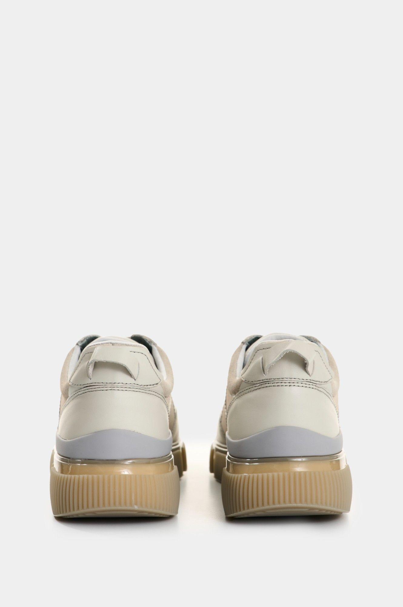 Vélez Zapatilla Tenis Halo 2 Cuero Hombre Suela Deportiva Gris-4