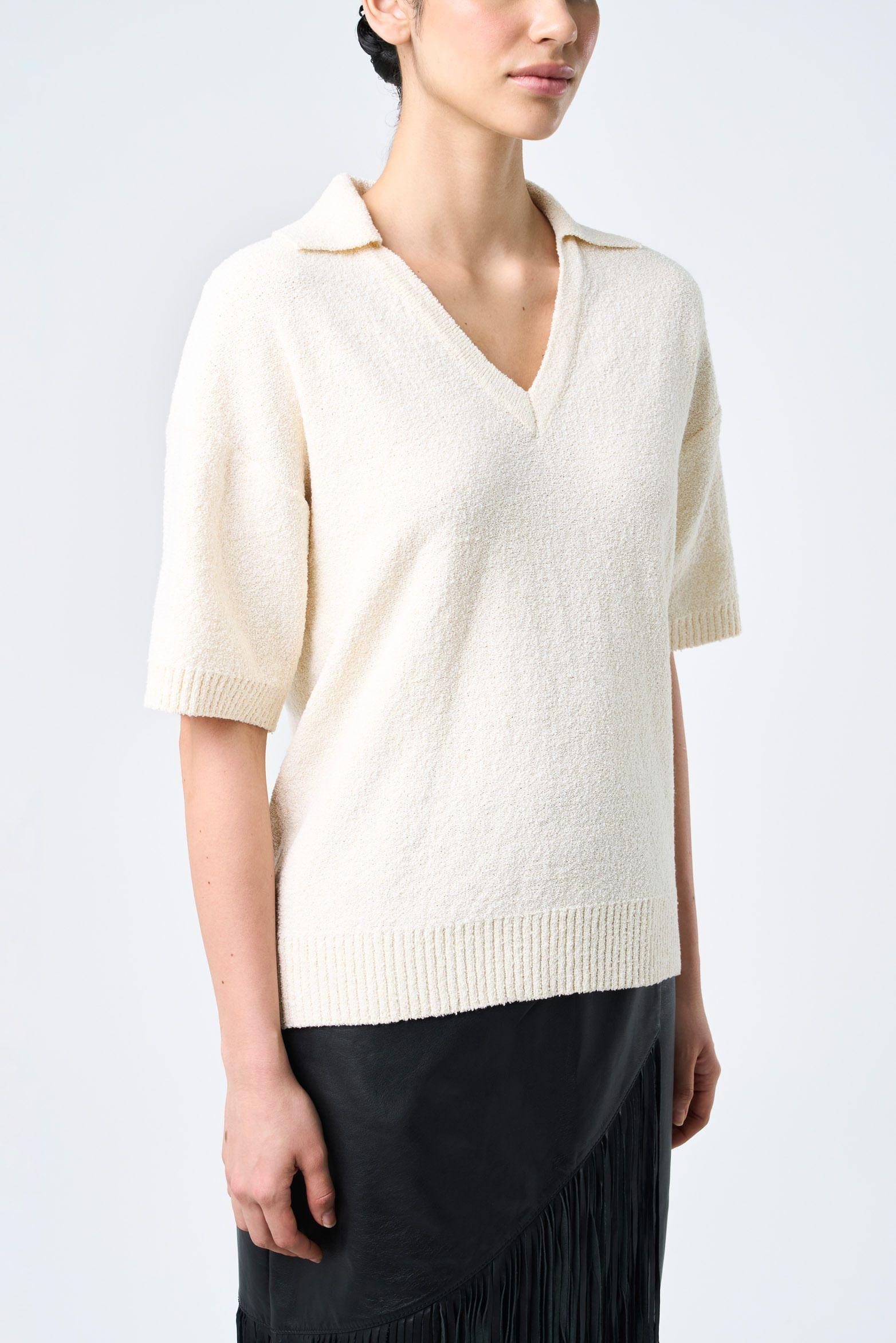 Vélez Polera Vestigio Para Mujer Oversized Crema-4