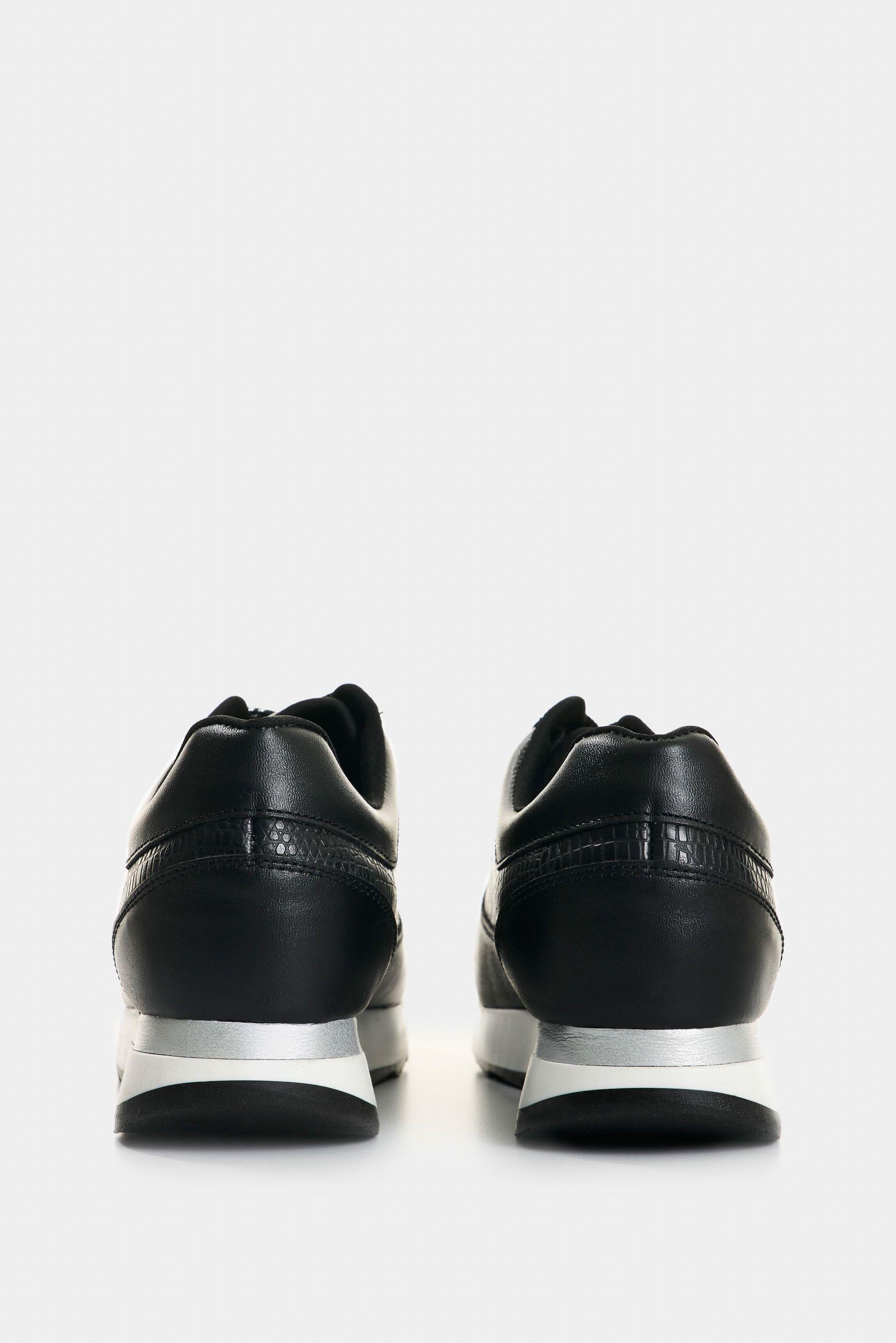 Vélez Zapatillas Cuero Detalle Grabado Mujer Tropical2 Negro-2