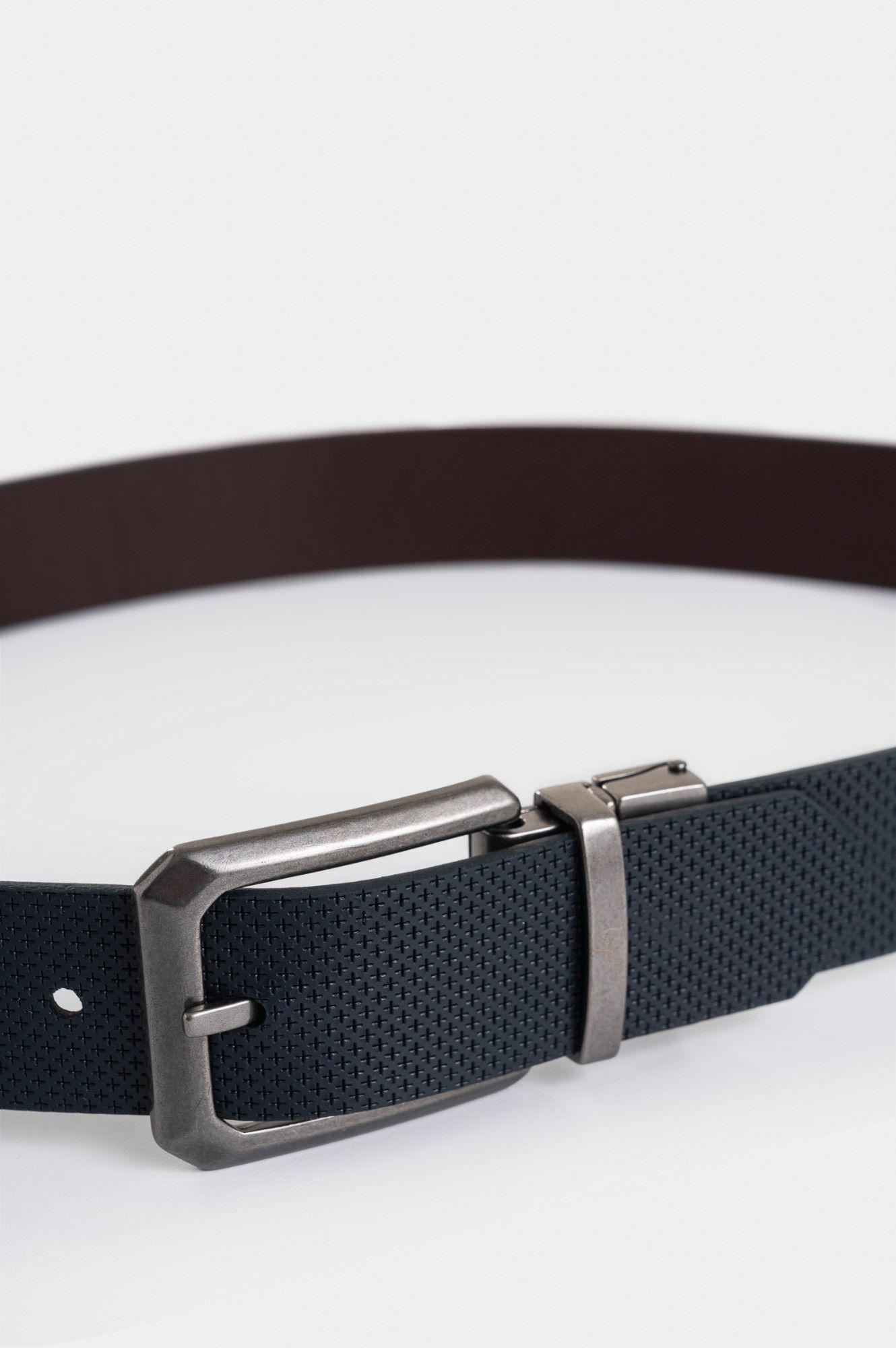 Vélez Correa Reversible Igor Cuero Hombre Azul Oscuro-3