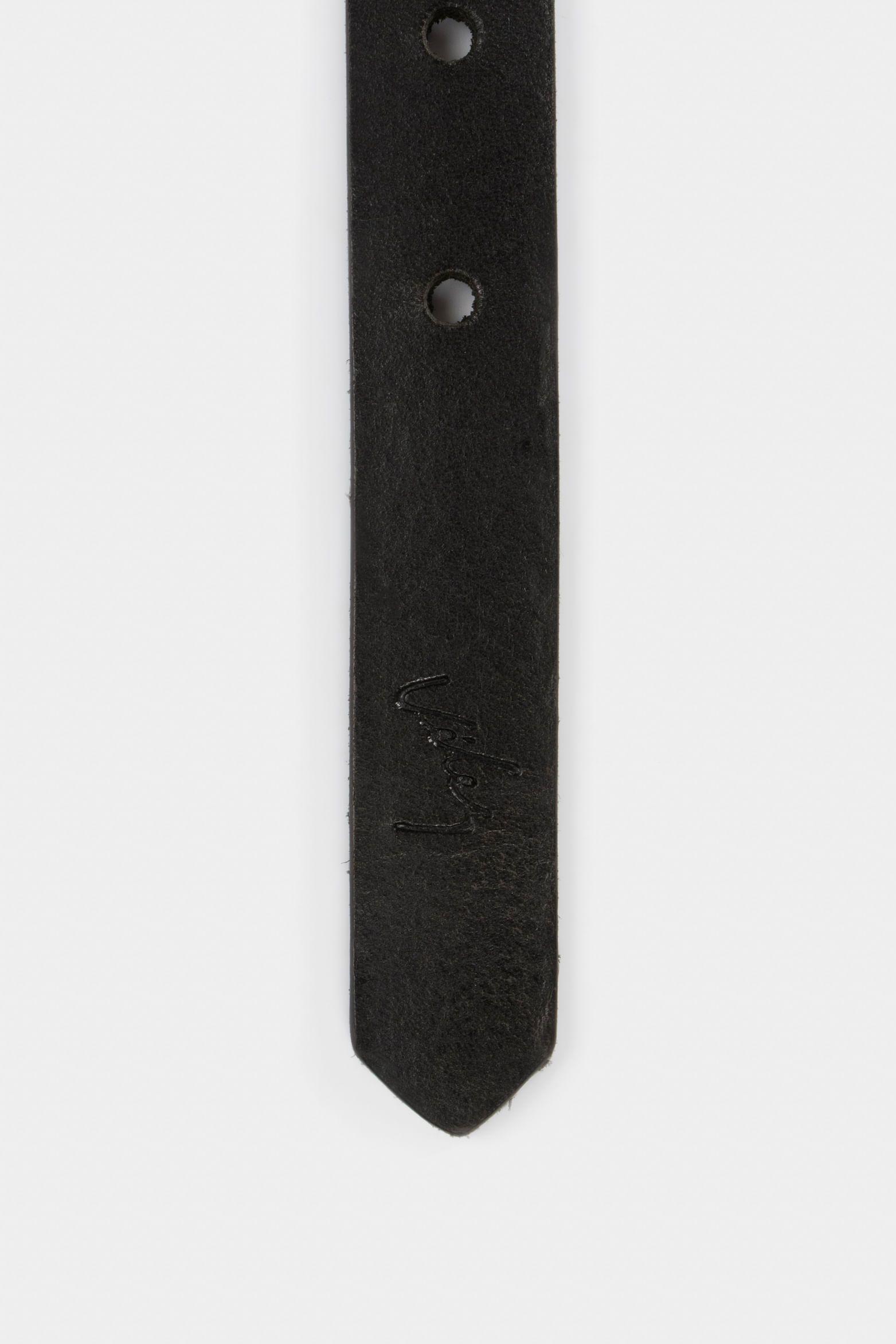 Vélez Cinturón Unifaz Coin De Cuero Delgado Negro-3