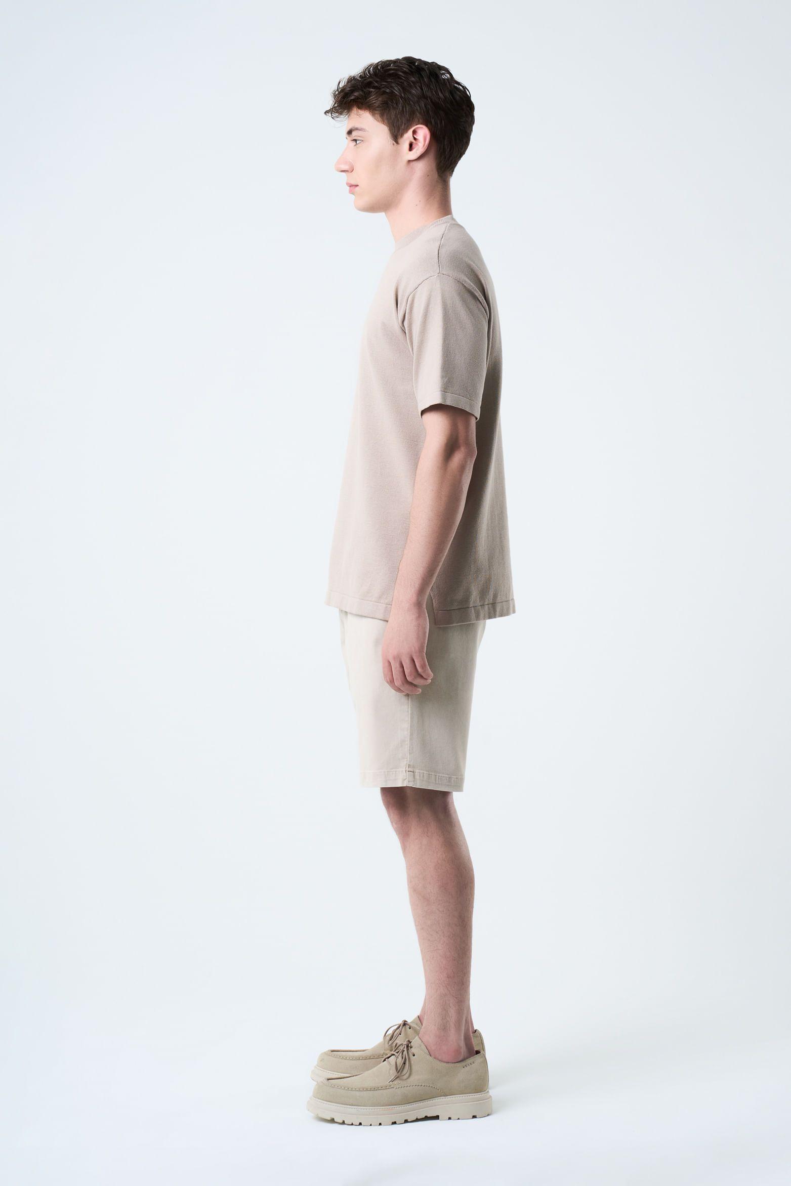 Vélez Short Bermuda Acacia En Drill Hombre  Amplia Crema-1