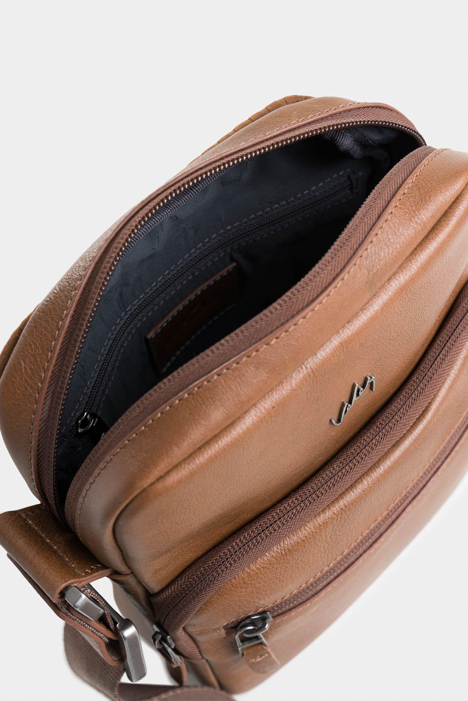 Vélez Manos Libres Alava 2 Cuero Hombre Vertical Miel-4