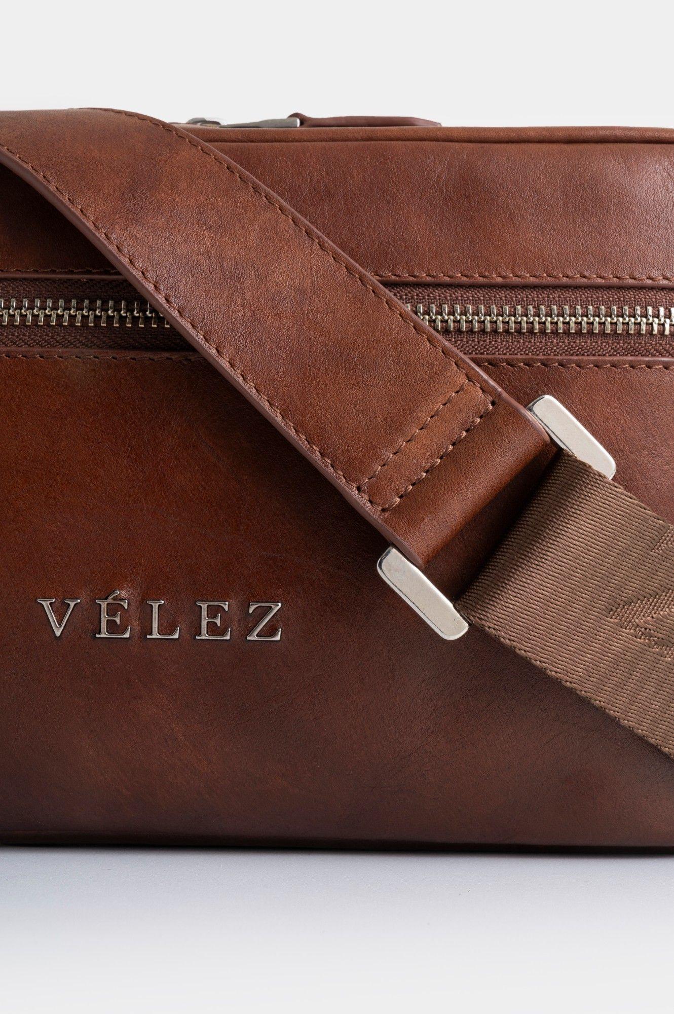Vélez Mochila Cassat 2 Cuero Hombre Efecto Escribiente Miel-3