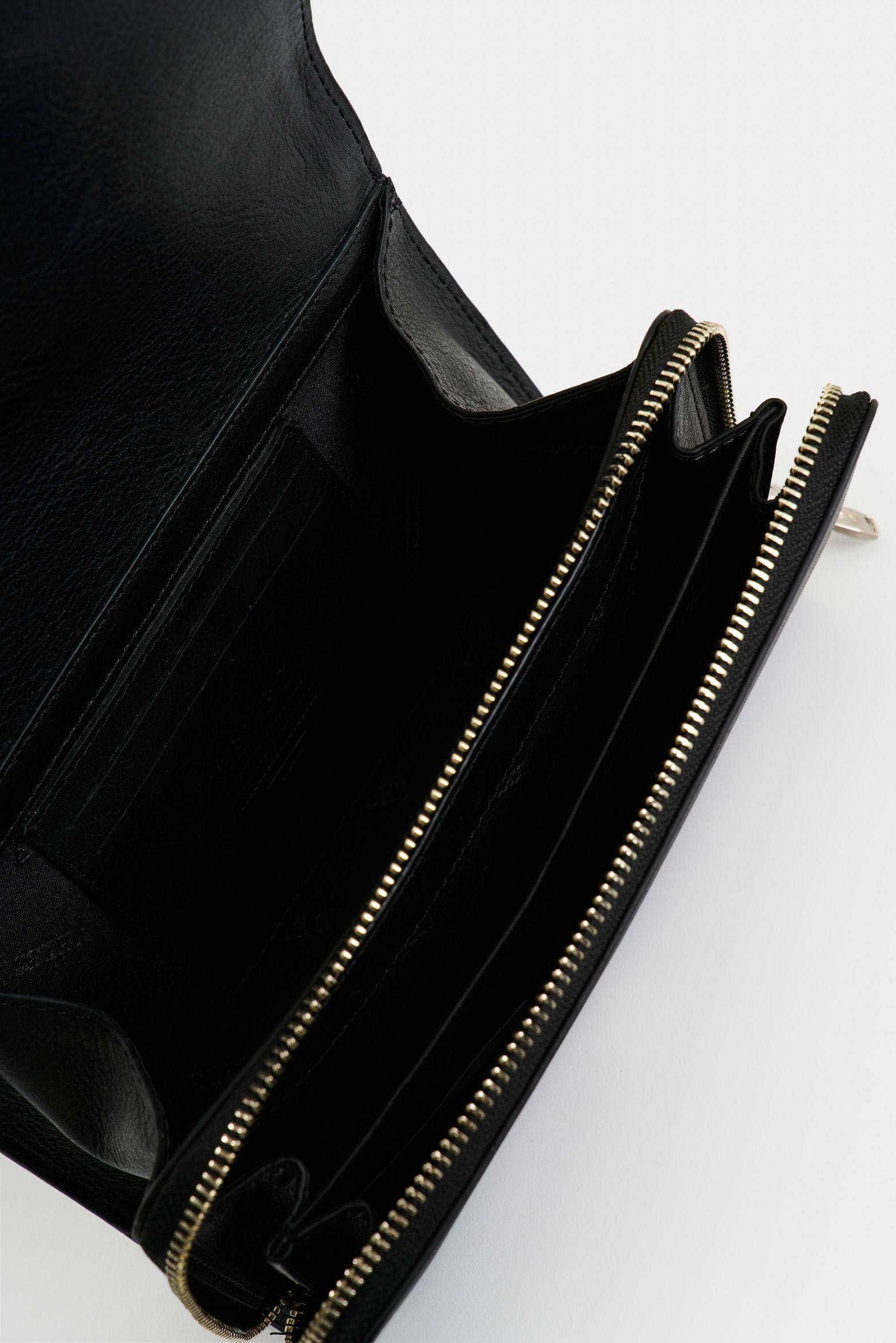 Vélez Manos Libres Abi Cuero Para Mujer Correa Tejida Negro-4