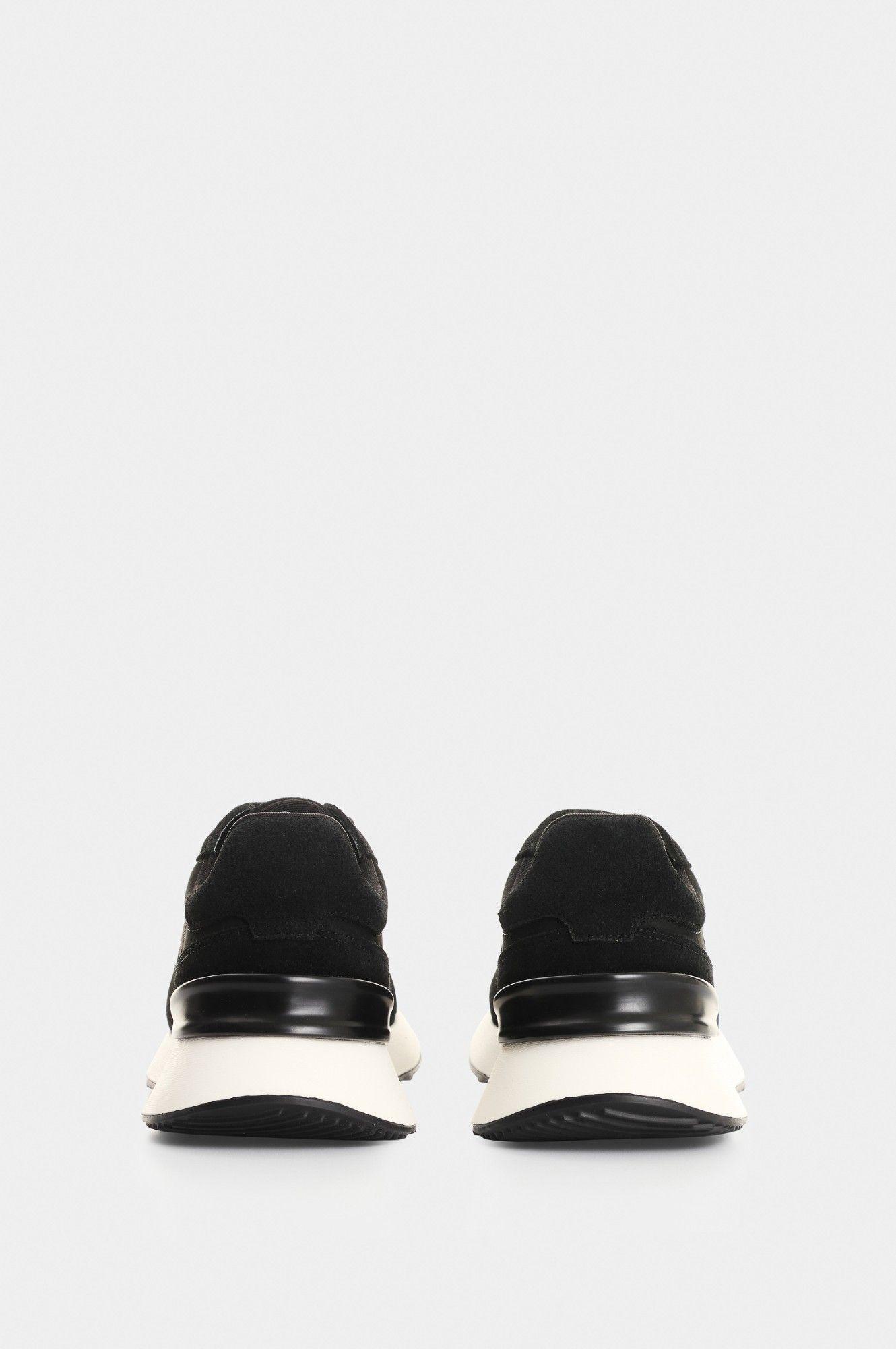 Vélez Tenis En Cuero Para Mujer Sierra Negro-2