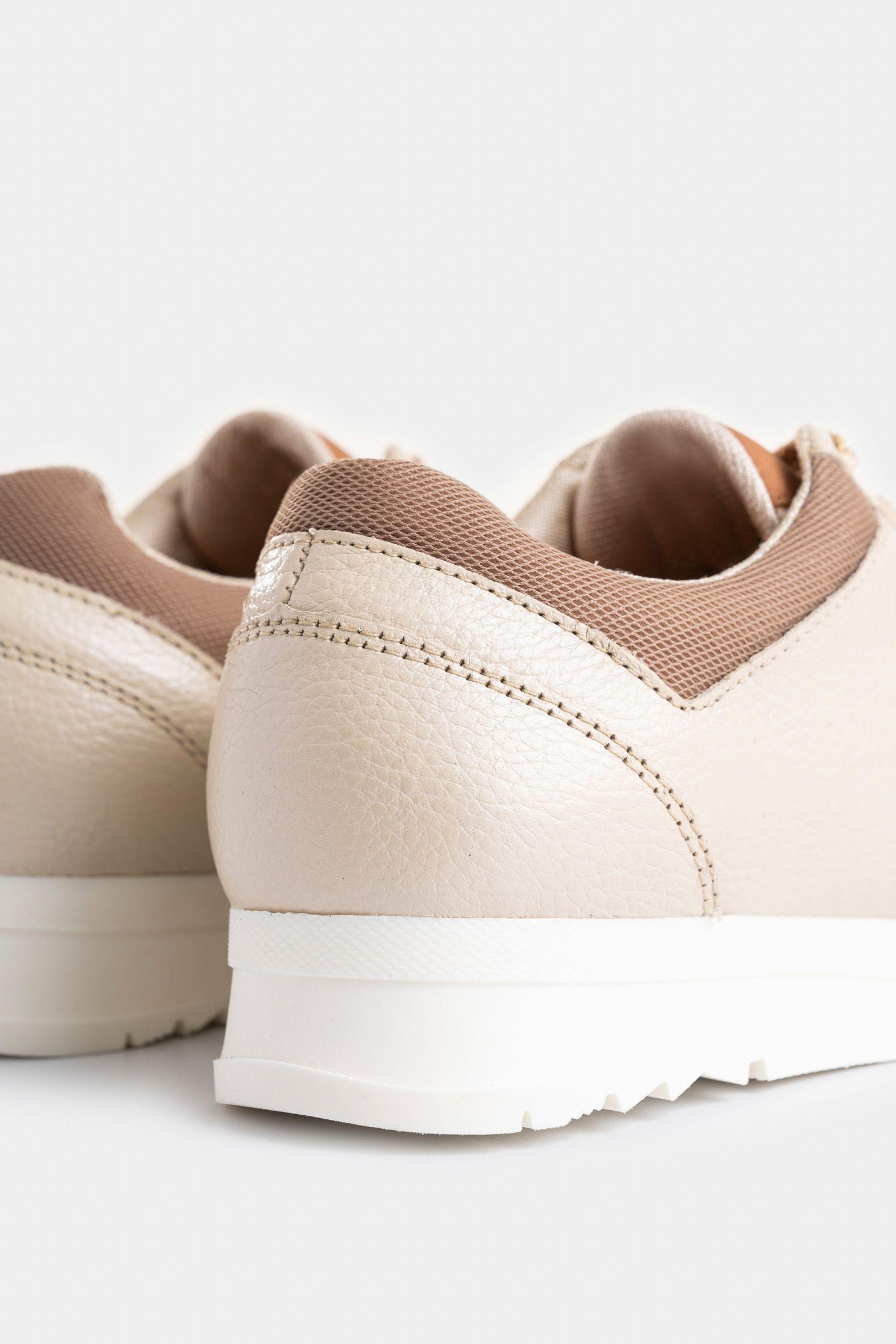 Vélez Zapatillas Deportivos Tropical Cuero Para Mujer Dorado-4