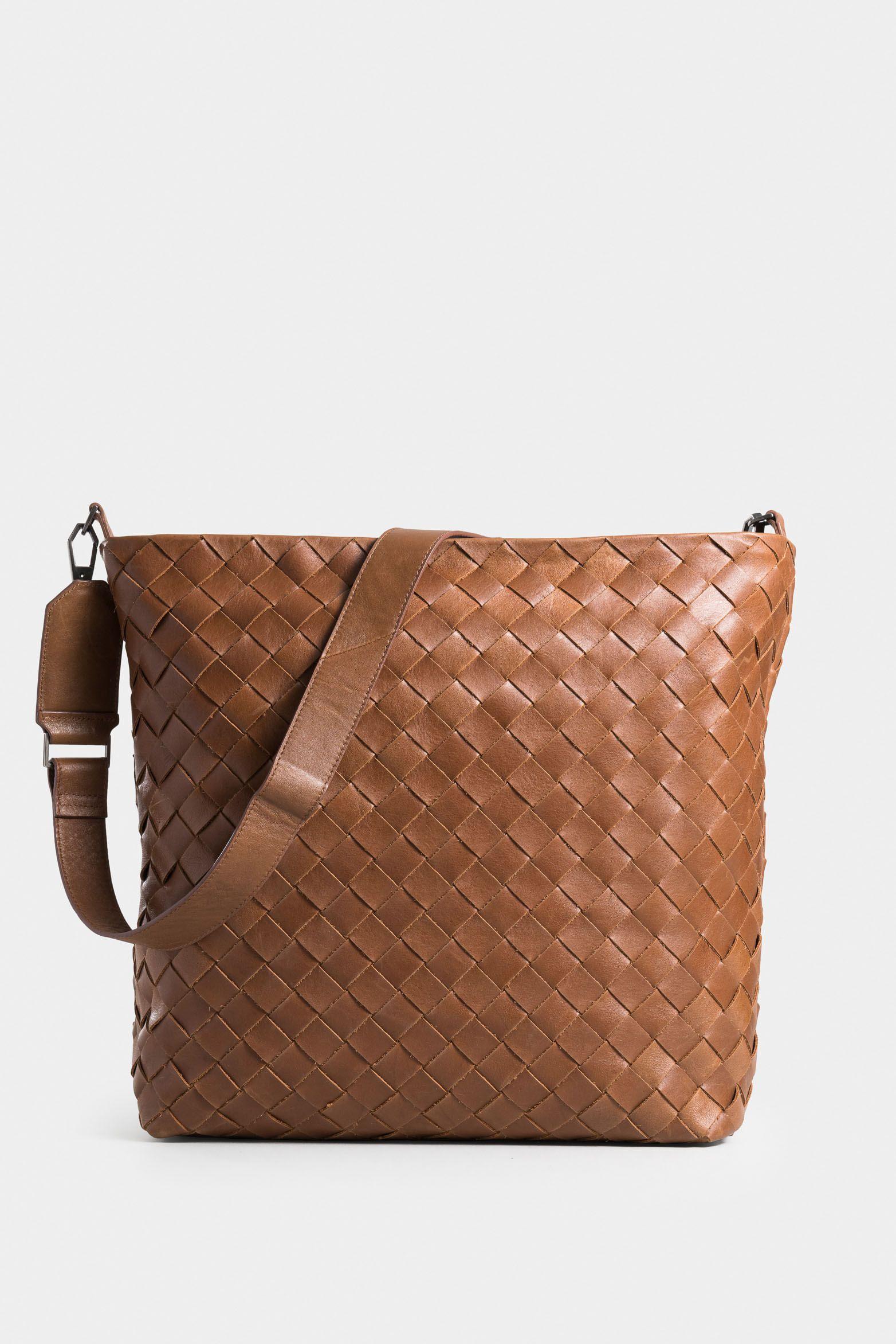 Vélez Shopping Venus Cuero Para Mujer Tejido Artesanal Miel-2