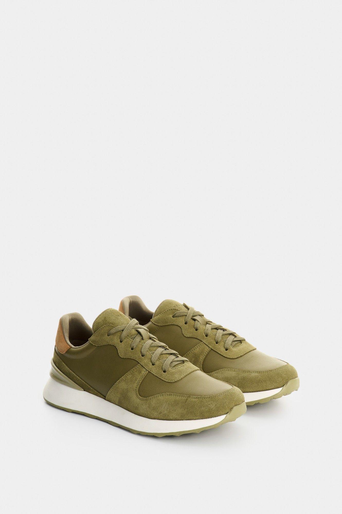 Vélez Zapatilla Tenis Cuero Hombre Ocean Verde-1