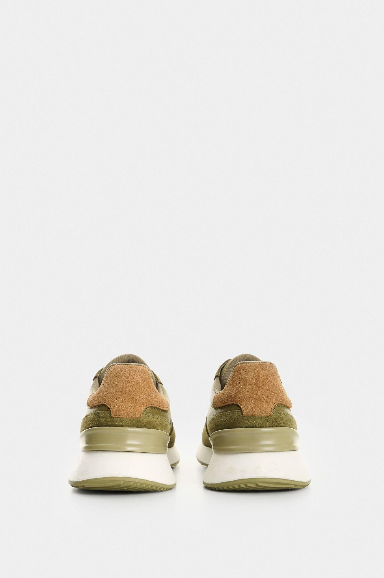 Vélez Zapatilla Tenis Cuero Hombre Ocean Verde-2