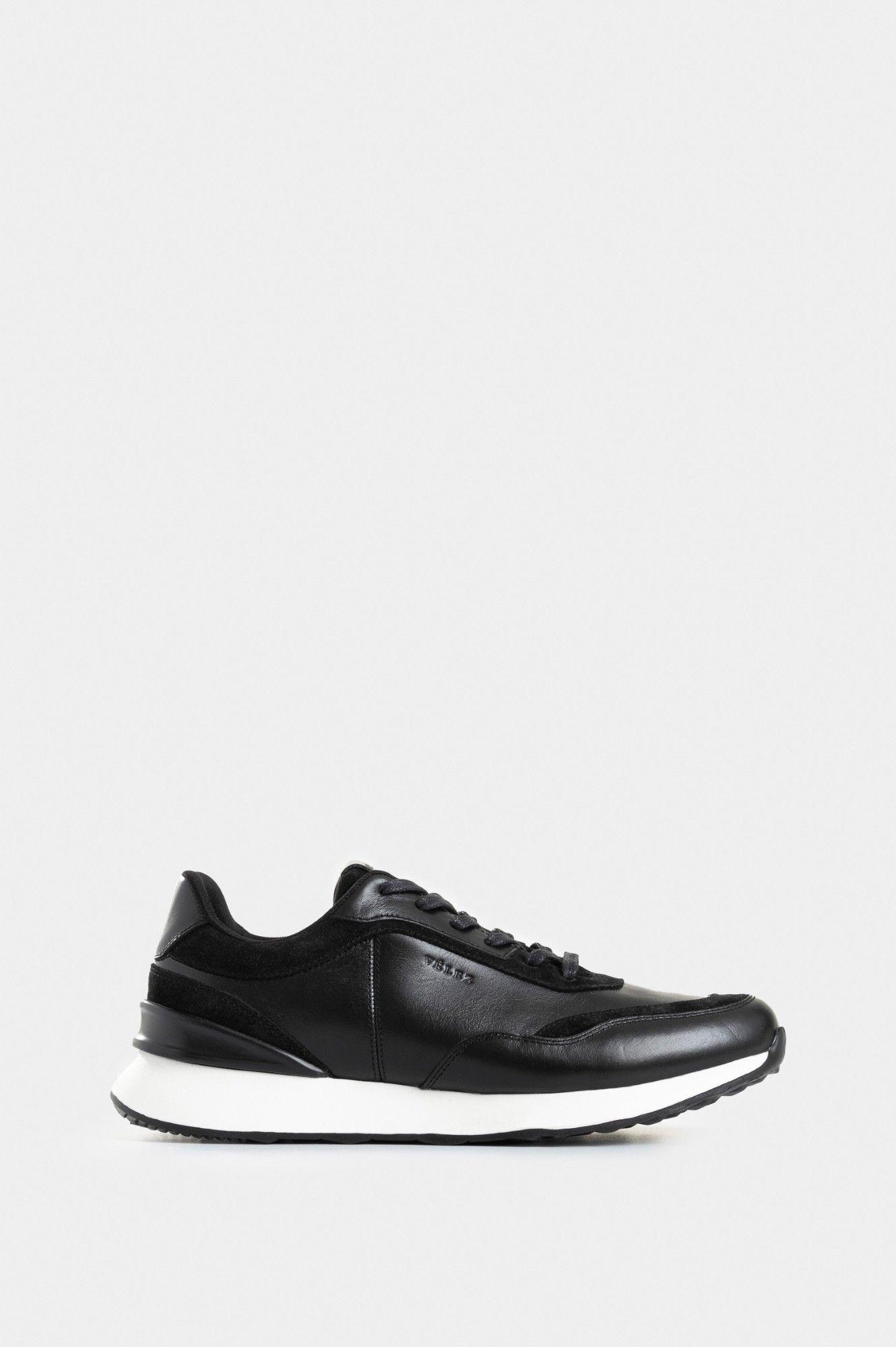 Vélez Zapatillas Monza 2 Cuero Hombre Artesanal Negro-0