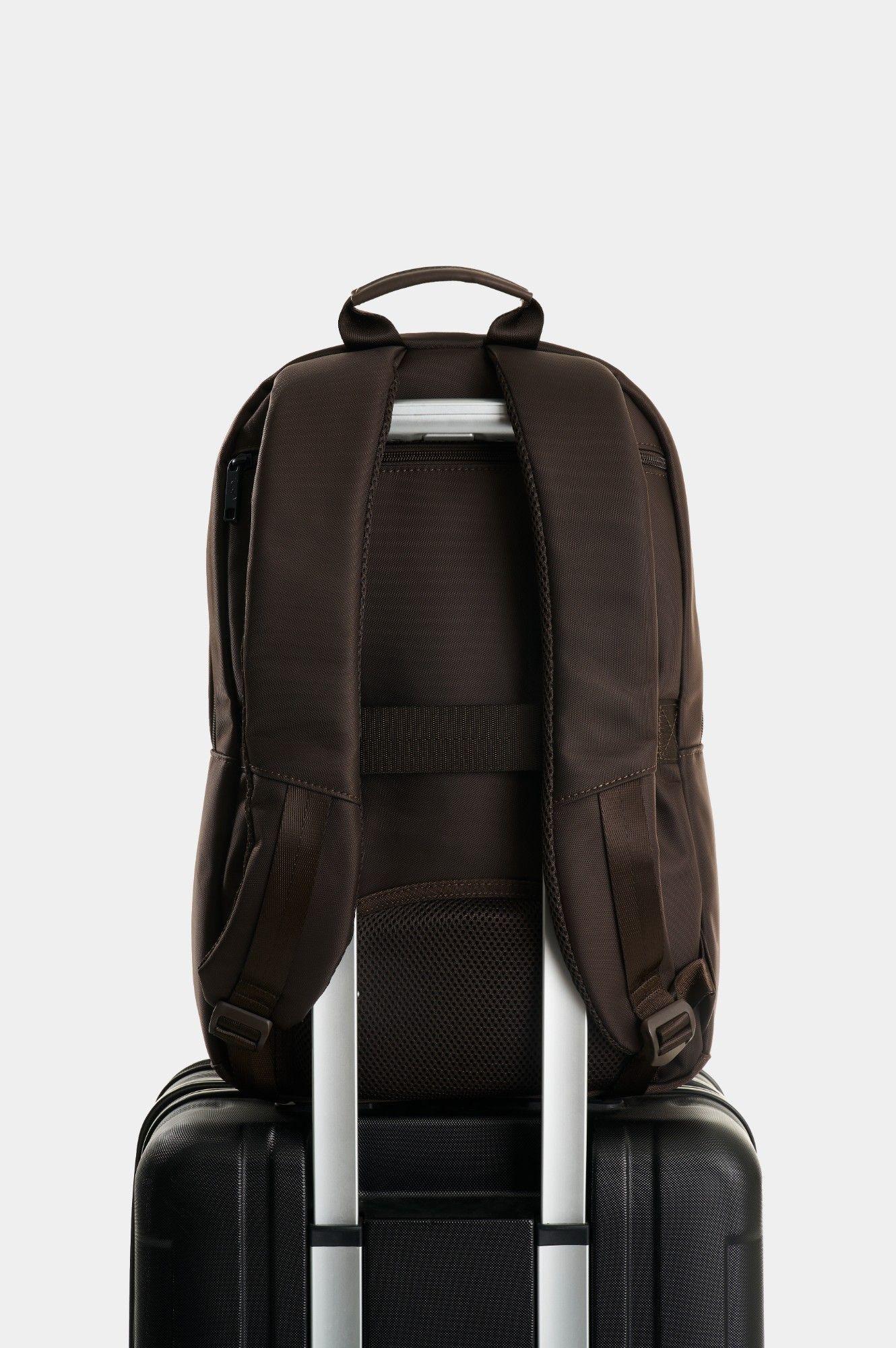 Vélez Mochila En Lona Hombre Teramo Café-2