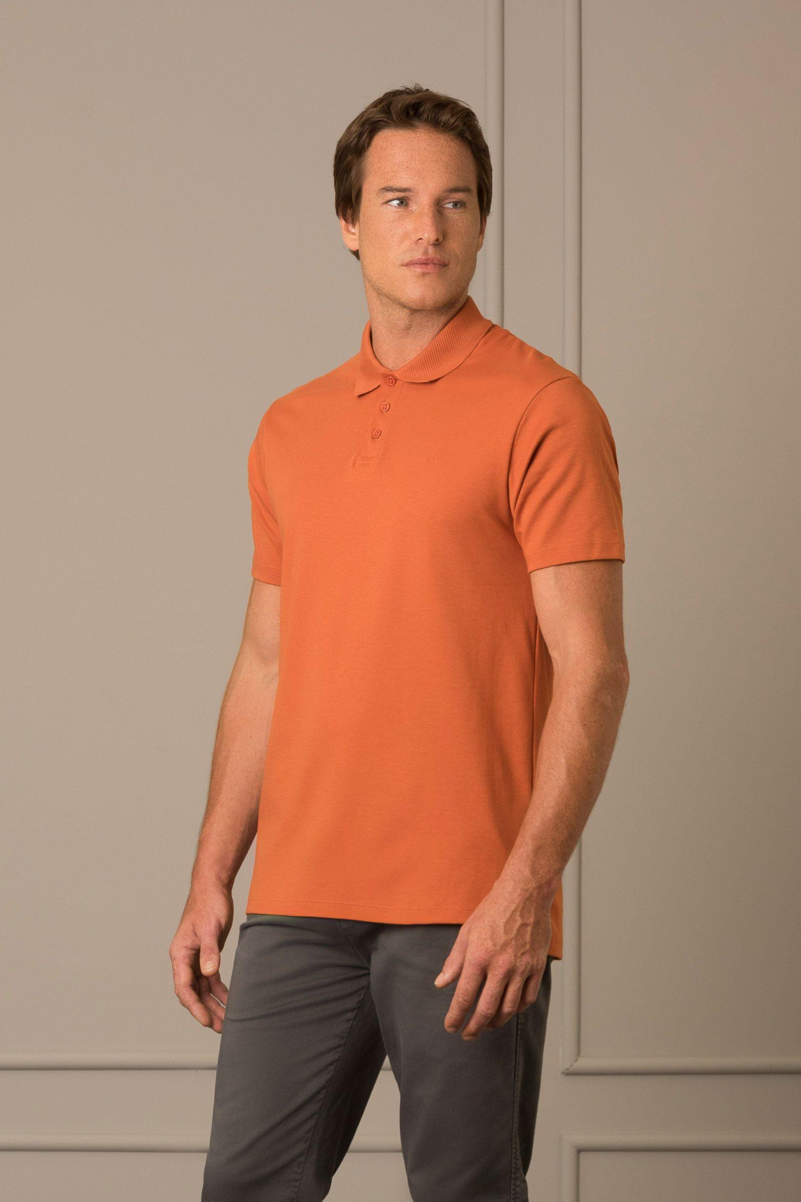 Vélez Polera Con Cuello Agustín Para Hombre Terracota-0