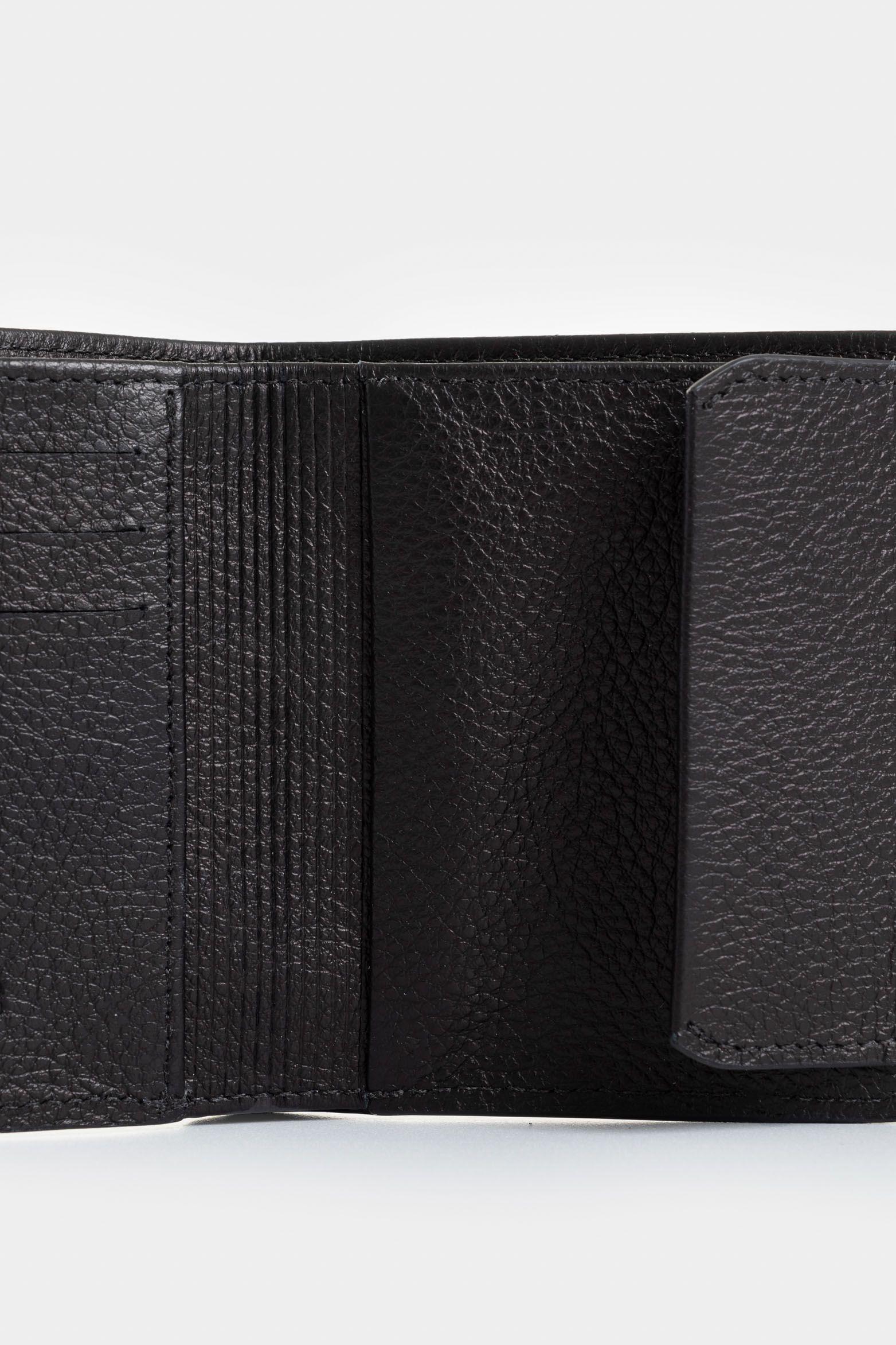 Billetera Sorrento de cuero para hombre casual negro-4