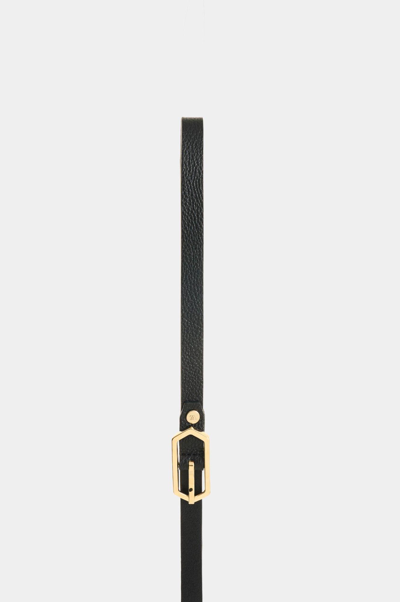 Vélez Cinturón Unifaz Cuero Mujer Aura Negro-1