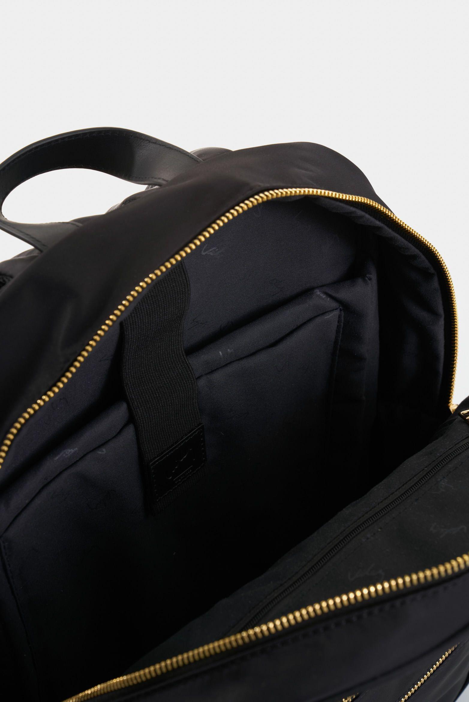 Vélez Mochila Broni De Lona Para Mujer Versátil Negro-4