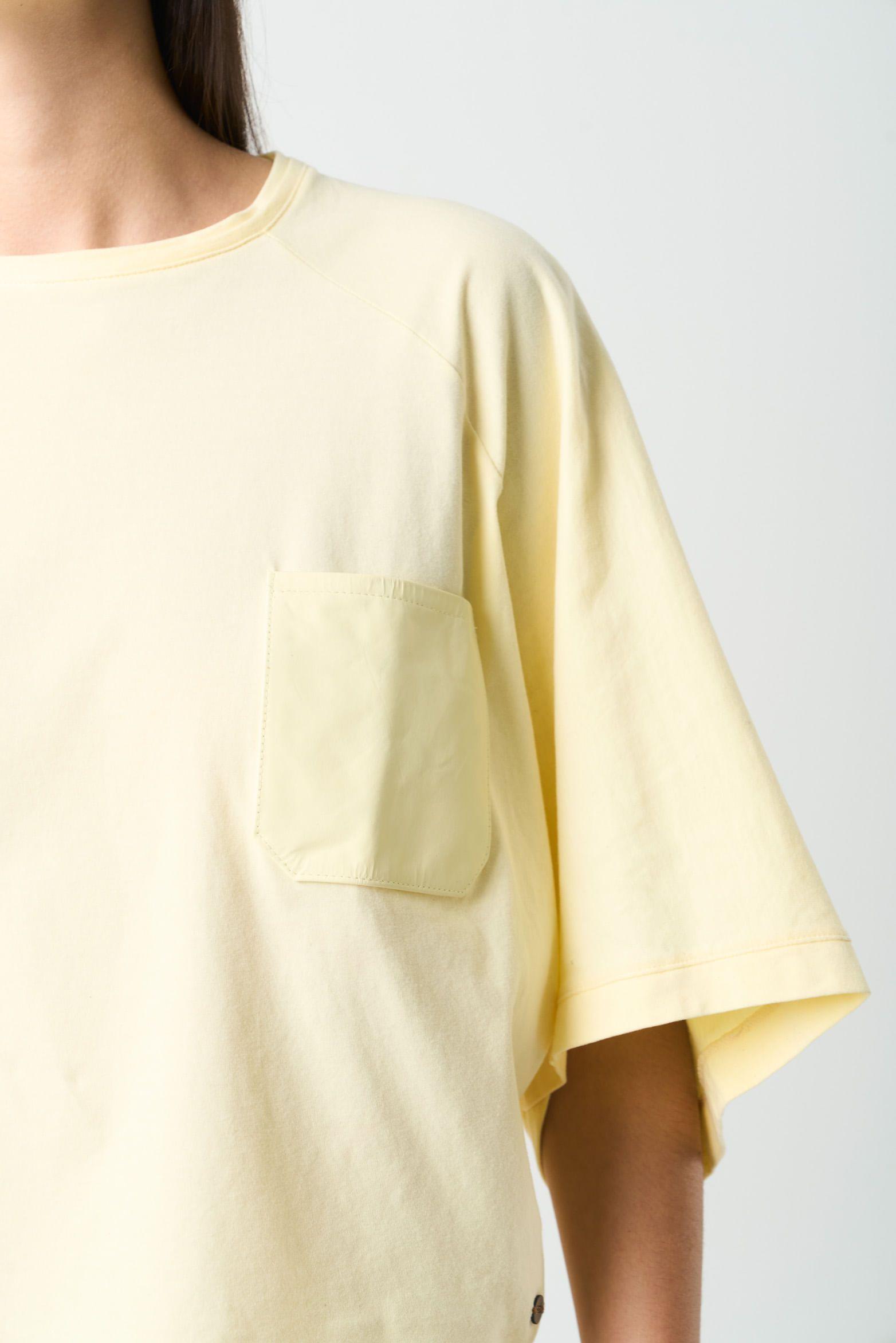 Vélez Camiseta Ópalo Para Mujer Manga Ranglan Amarillo-5