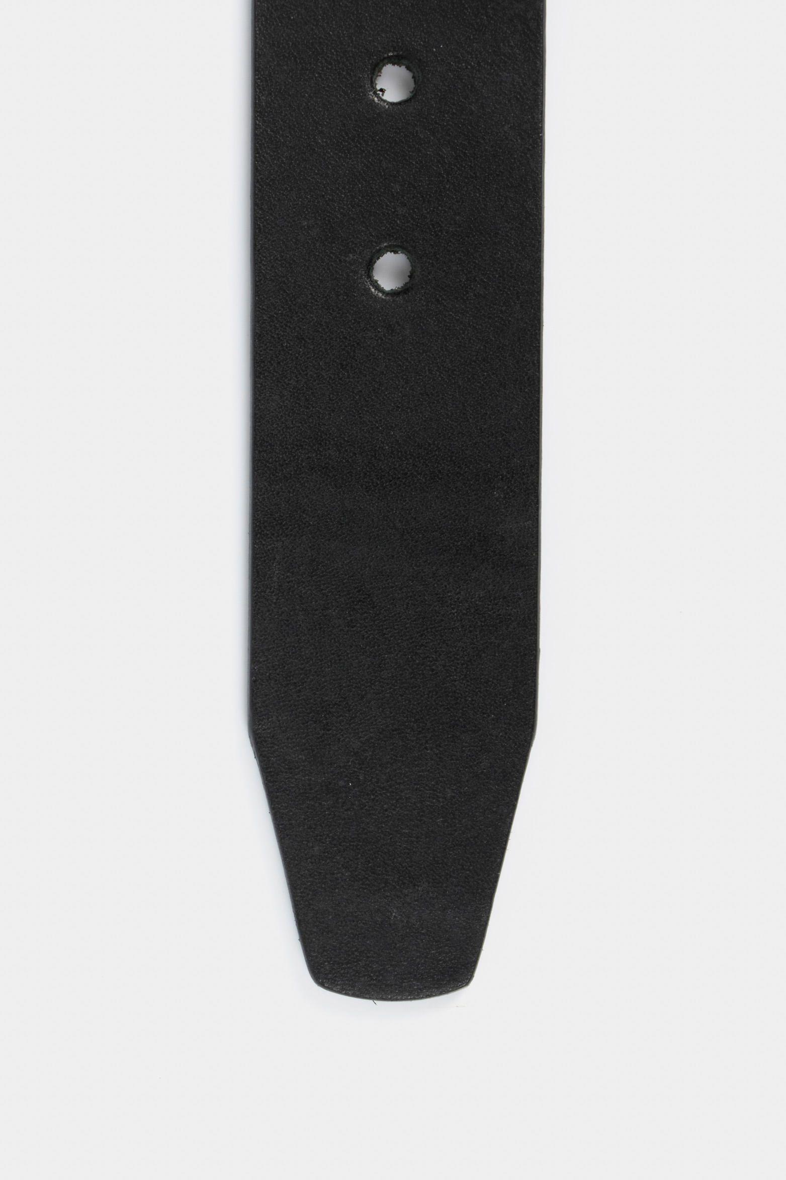 Vélez Cinturón Unifaz Duna De Cuero Para Hombre Liso Negro-3