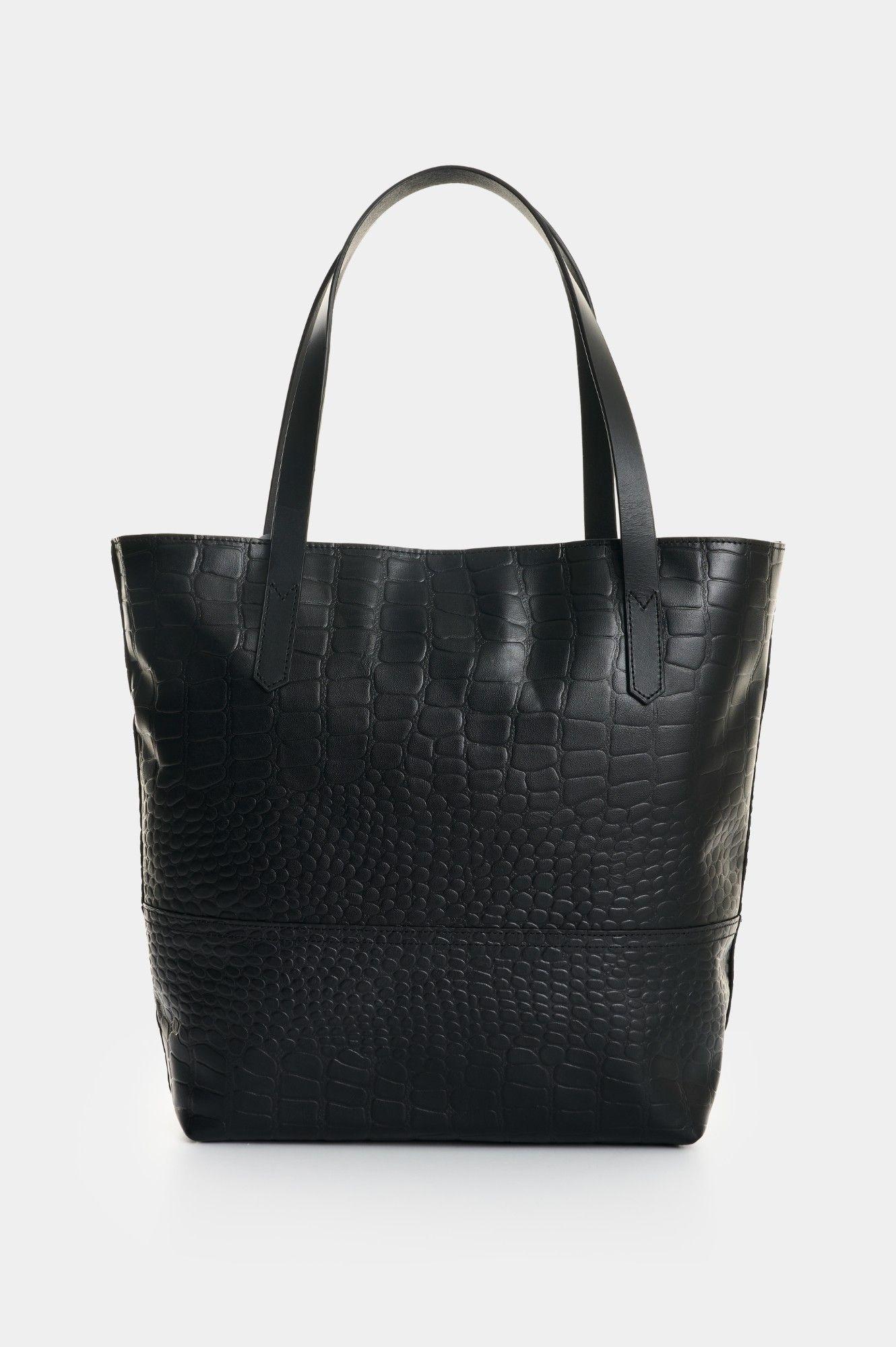 Vélez Cartera Bolso De Cuero Grabado Para Mujer Verona Negro-2