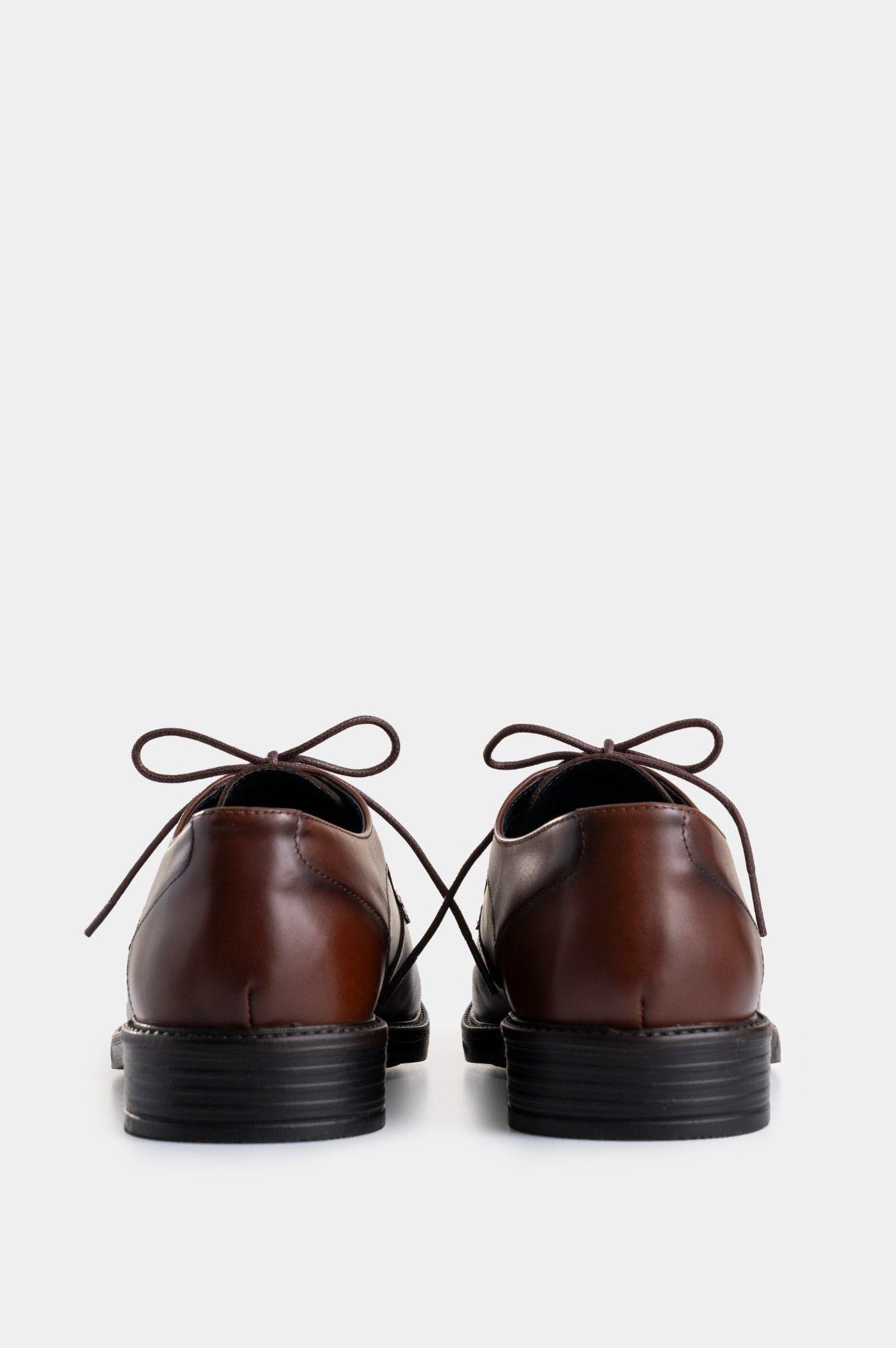 Vélez Zapato De Cordón Blaze Cuero Hombre Office Cafe-2