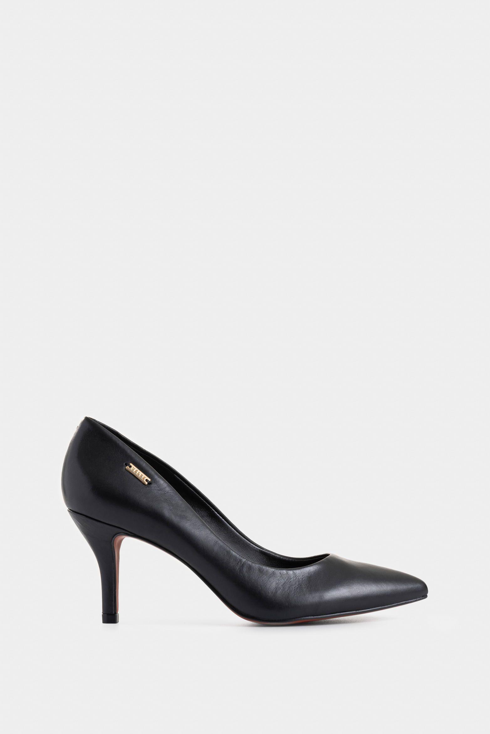 Vélez Tacos Atanasova De Cuero Para Mujer Stiletto Negro-0