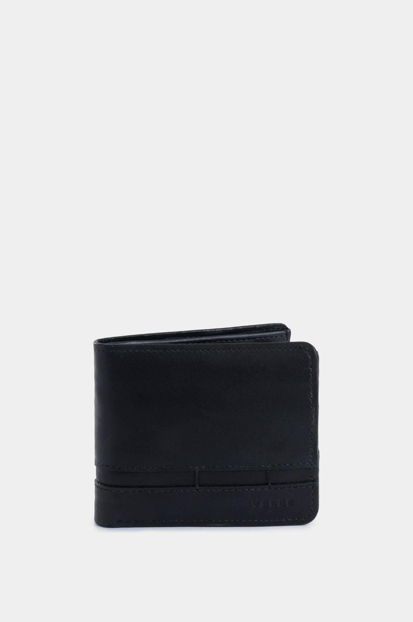 Vélez Billetera Paled Cuero Hombre Casual Negro-0