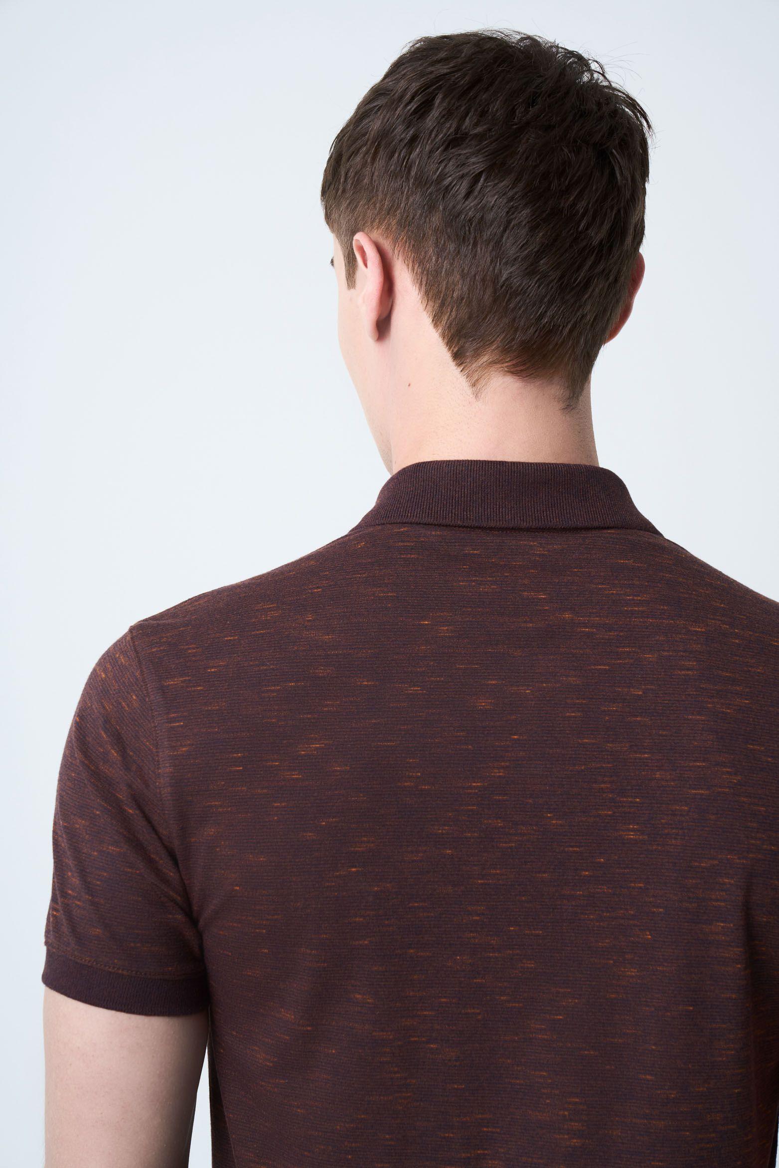 Vélez Polera Trivoli Manga Corta Hombre Semi Fit Vinotinto-5