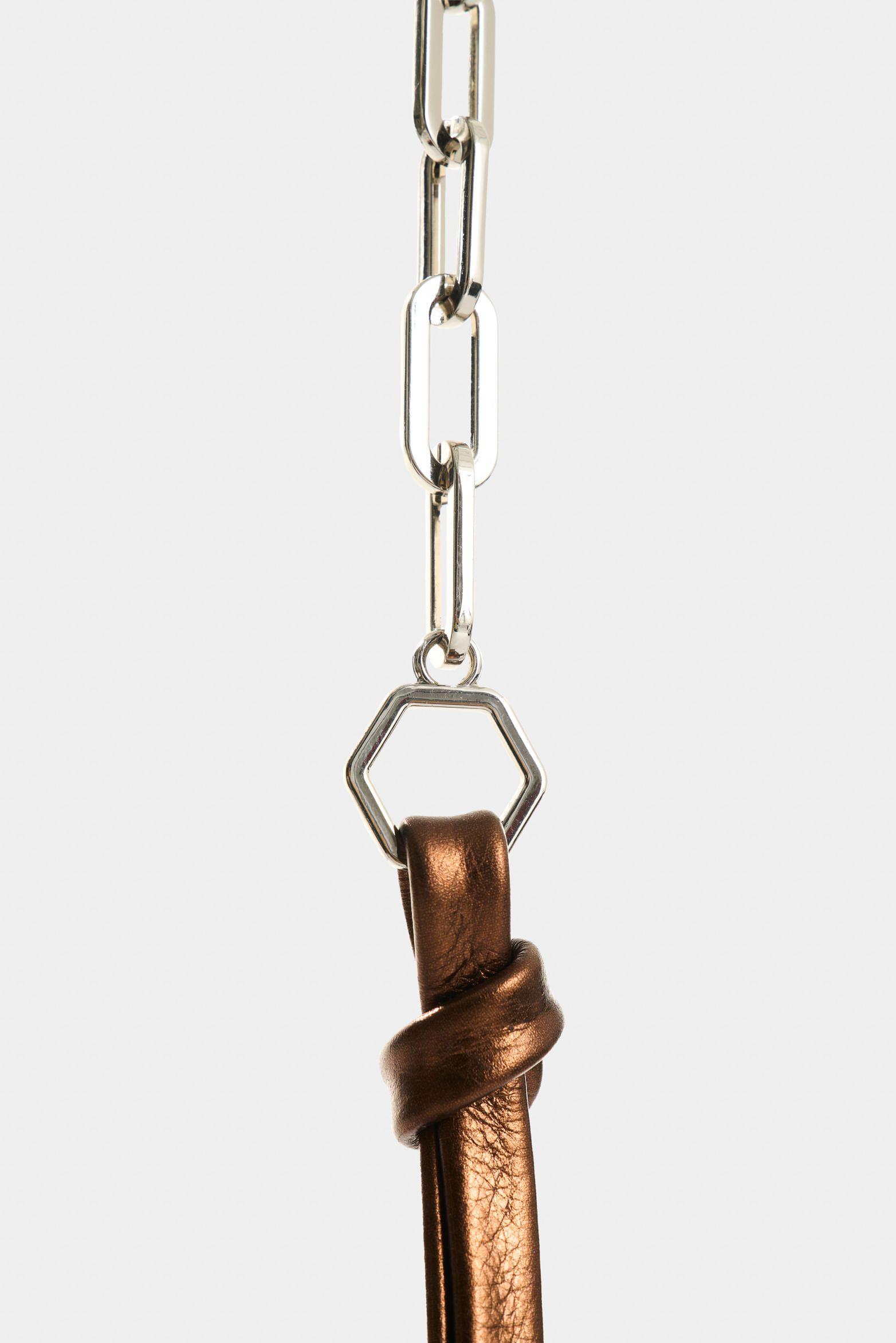 Vélez Billetera De Cuero Folia Para Mujer Palma Bronce-3