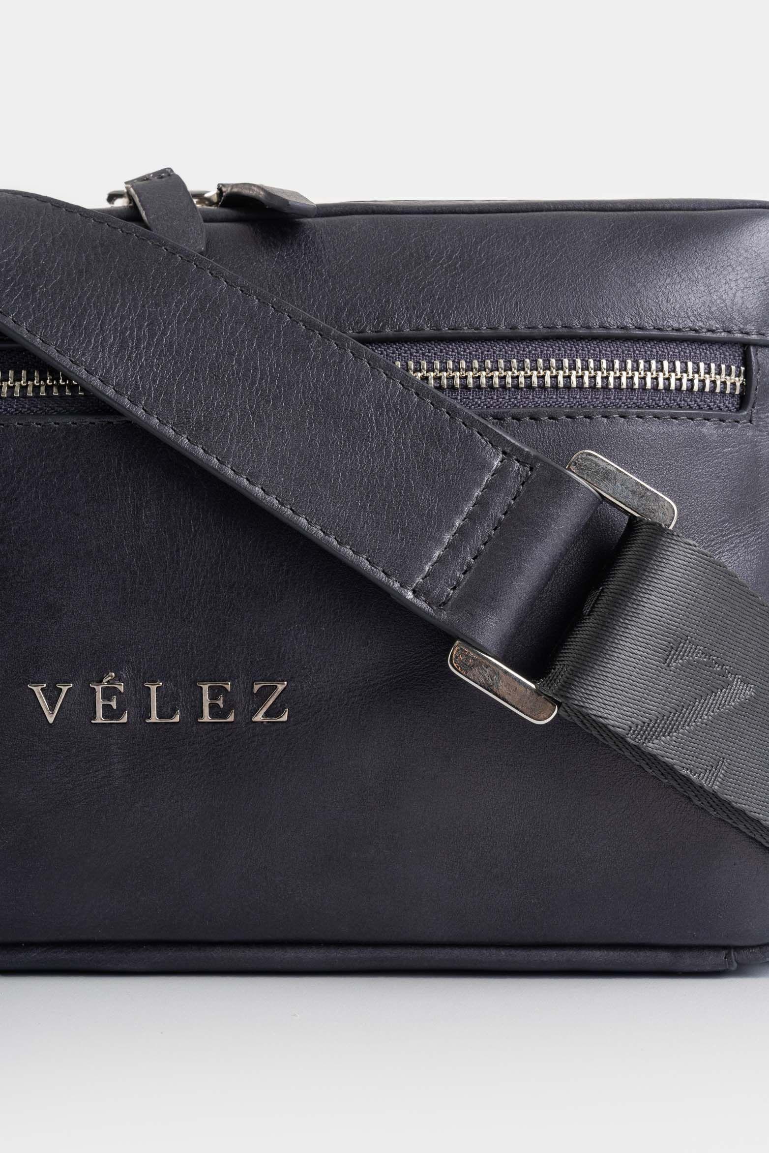Vélez Manos Libres Cassat 2 De Cuero Para Hombre Efecto Gris-3