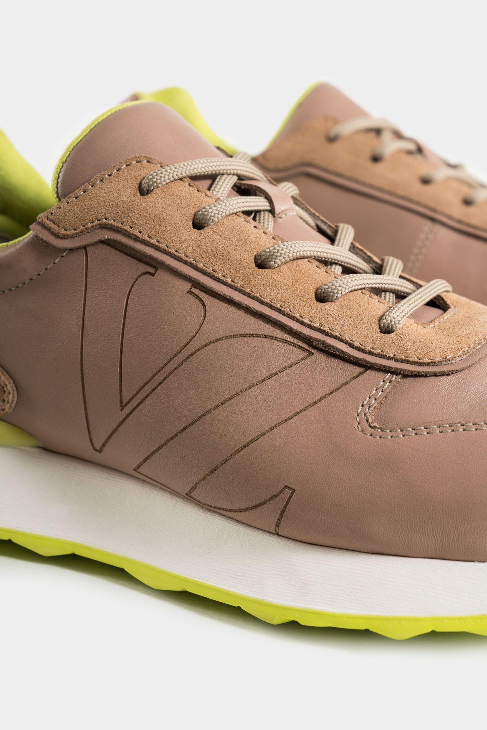 Vélez Zapatillas saori De Cuero Para Hombre Monogram Arena-4