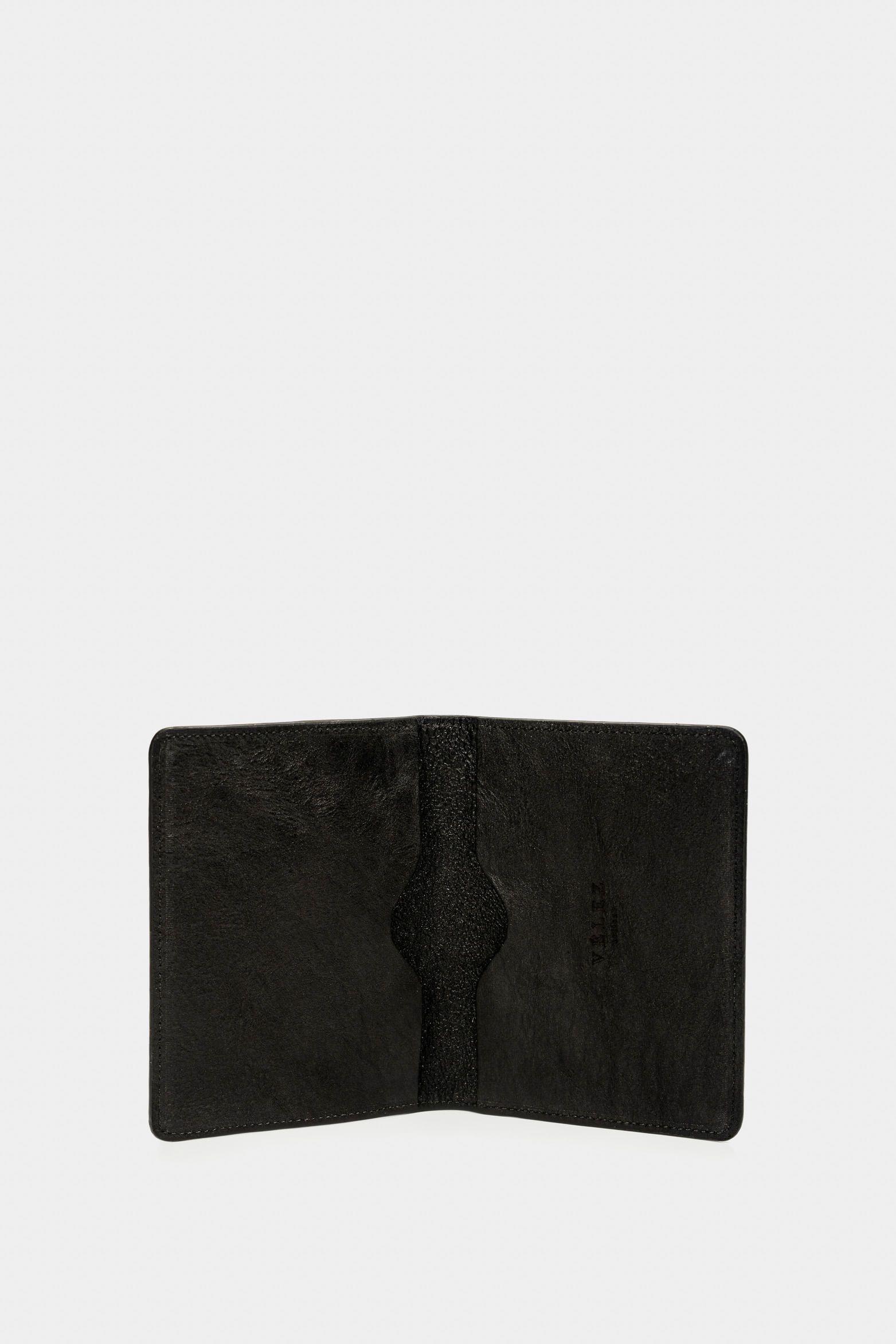 Vélez PortaPasaporte Travel 2 Cuero Hombre Envejecido Negro-1