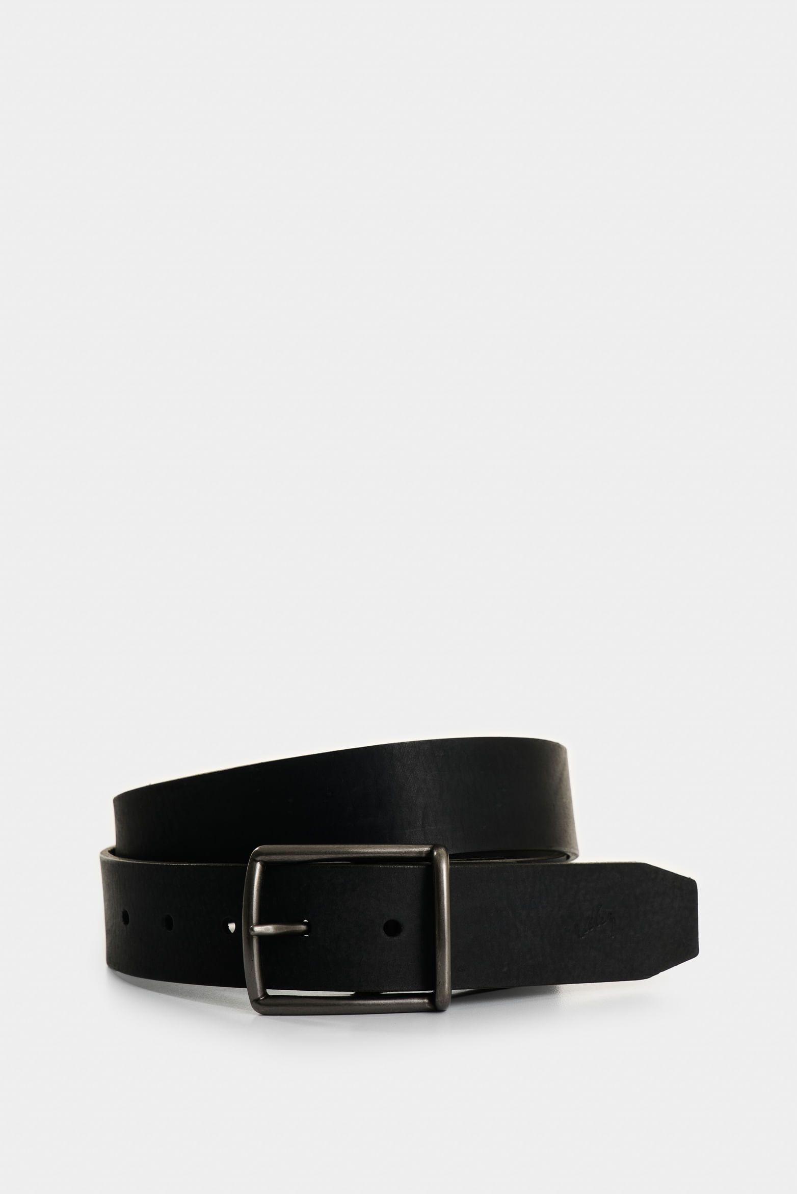Vélez Cinturón Unifaz De Cuero Para Hombre Gaona Negro-0