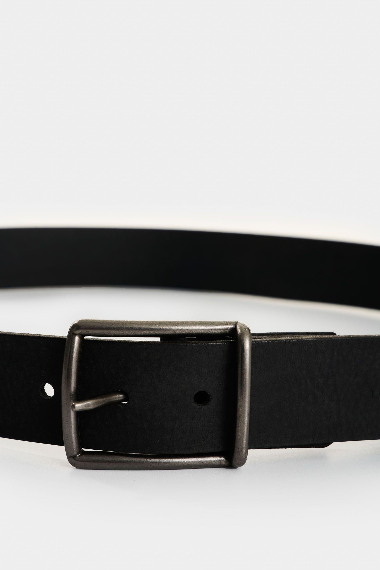 Vélez Cinturón Unifaz De Cuero Para Hombre Gaona Negro-3