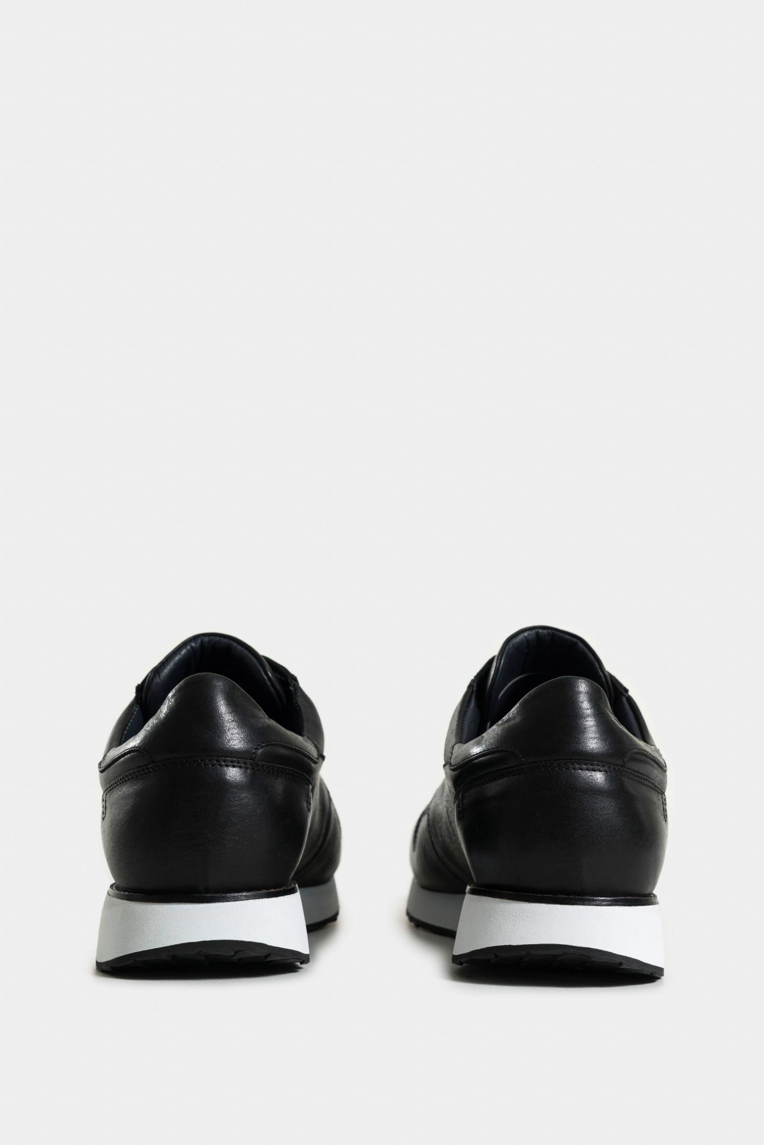 Vélez Tenis Artisan 2 De Cuero Para Hombre Vira Talón Negro-2